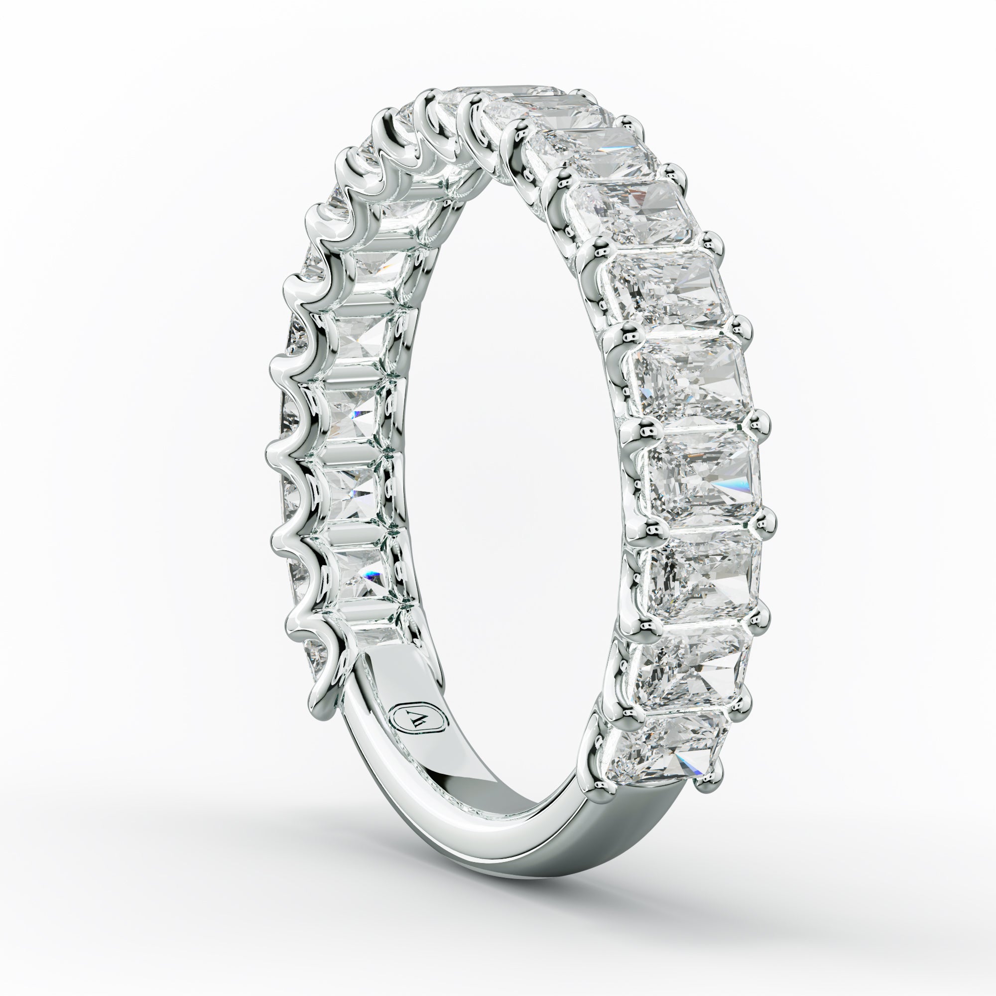 2.0 Carat Radiant Cut Diamond Anniversary Band