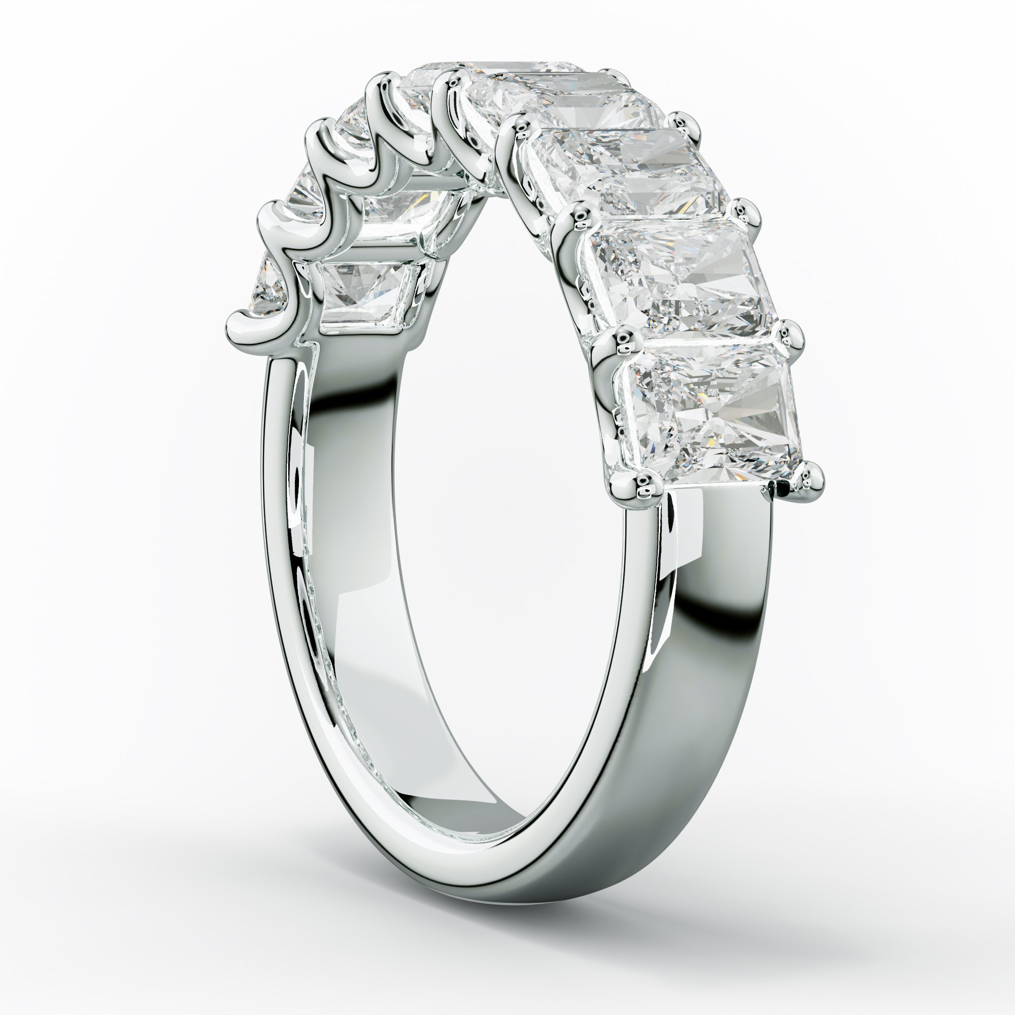 3.0 Carat Radiant Cut Diamond Anniversary Band