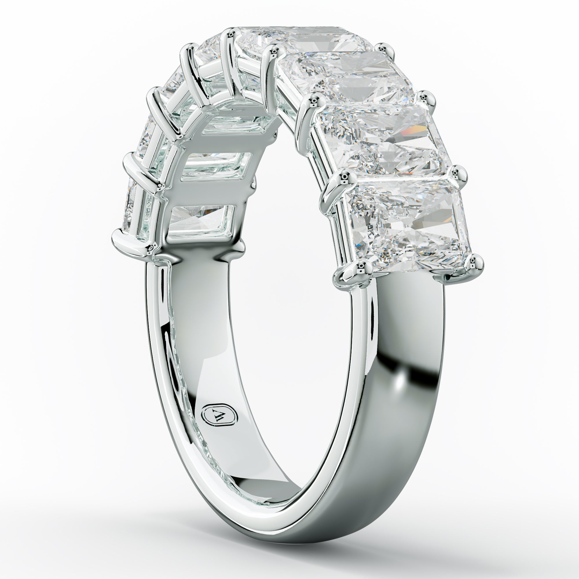 4.0 Carat Radiant Diamond Anniversary Band