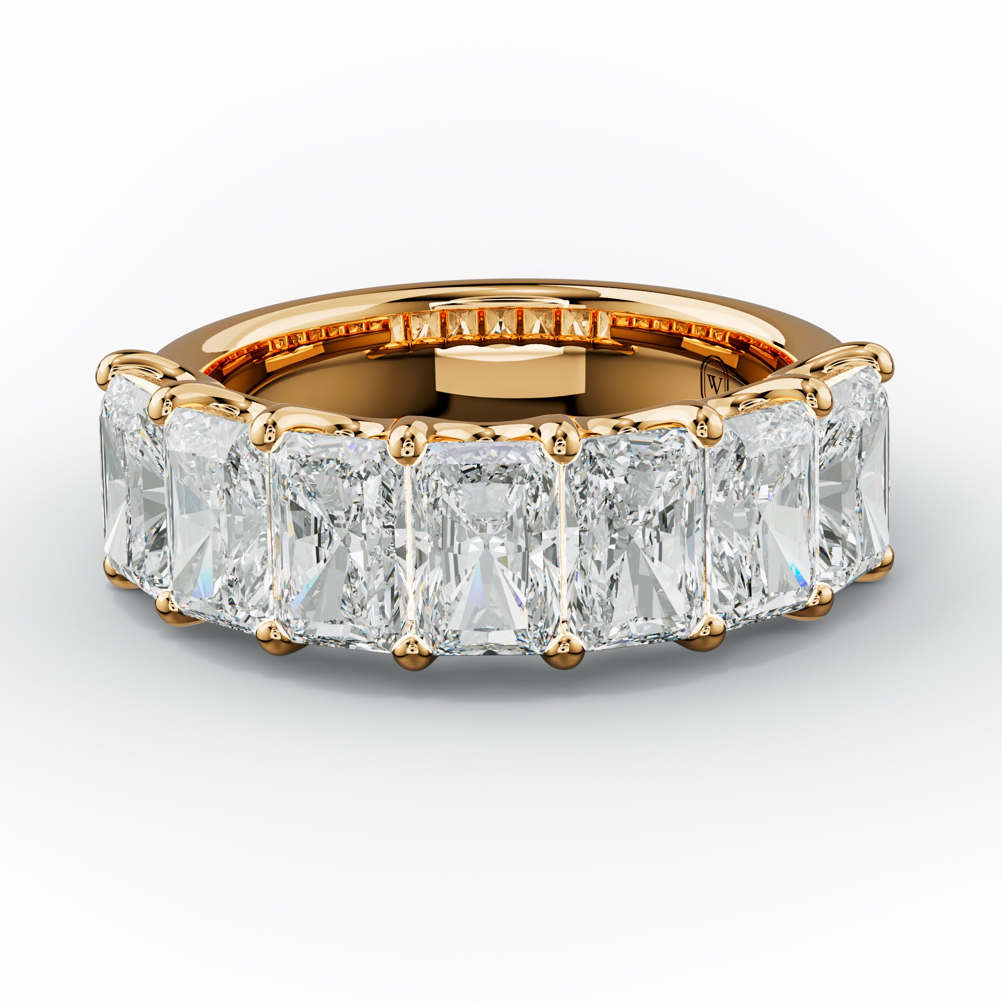 5.0 Carat Radiant Cut Diamond Anniversary Band