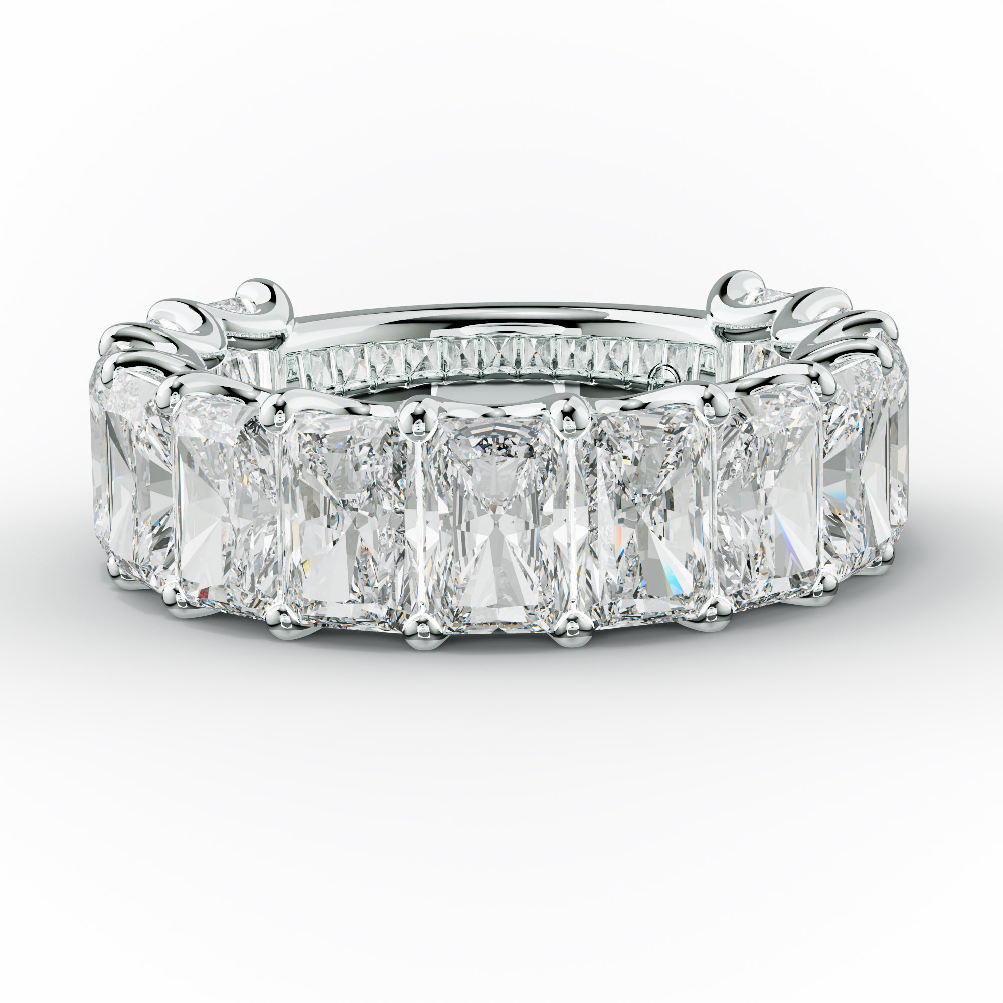 9.0 Carat Radiant Cut Diamond Anniversary Band