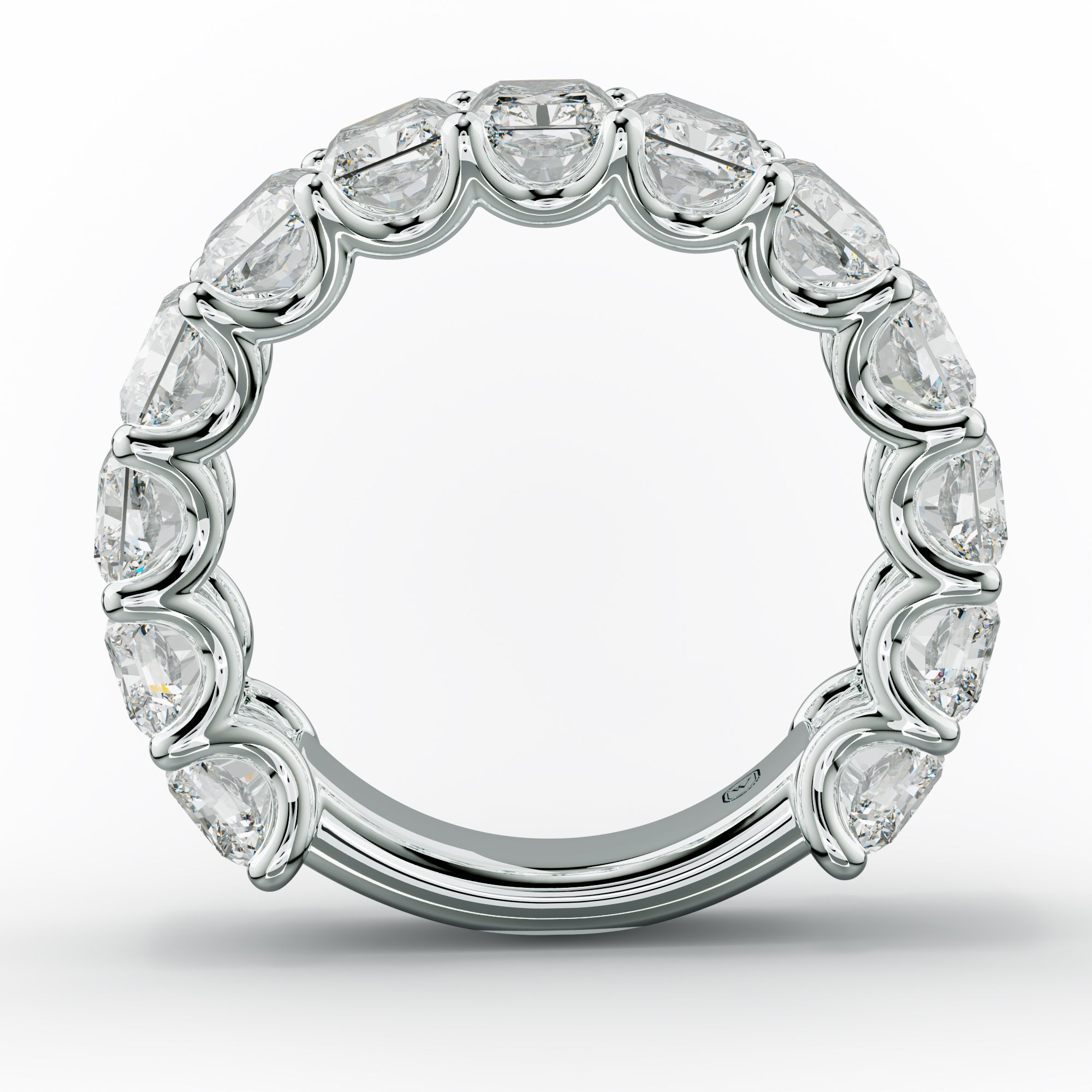 9.0 Carat Radiant Cut Diamond Anniversary Band