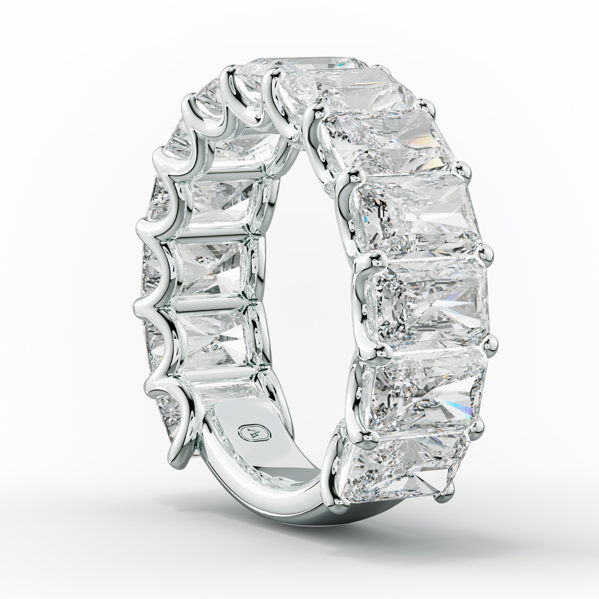 9.0 Carat Radiant Cut Diamond Anniversary Band