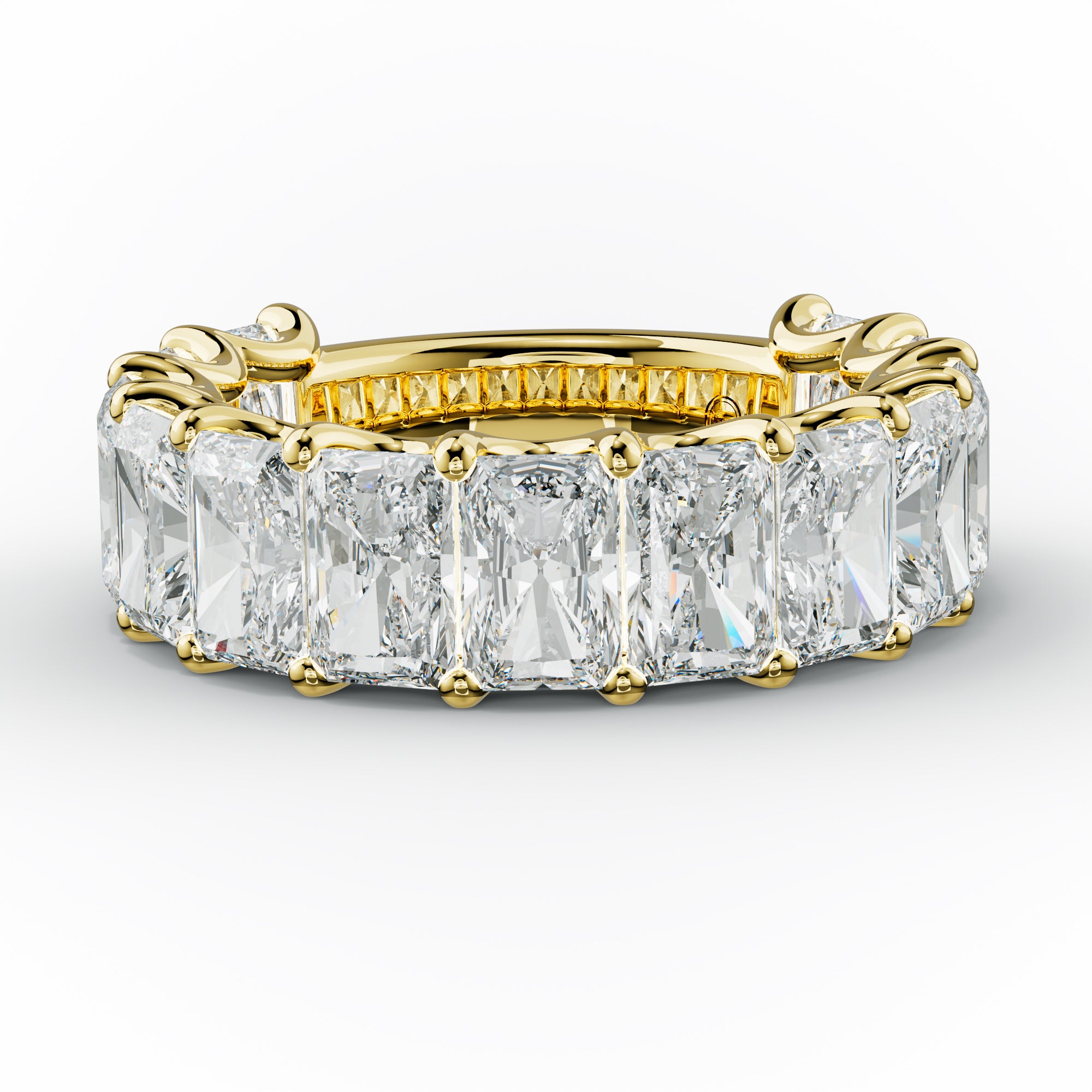 9.0 Carat Radiant Cut Diamond Anniversary Band