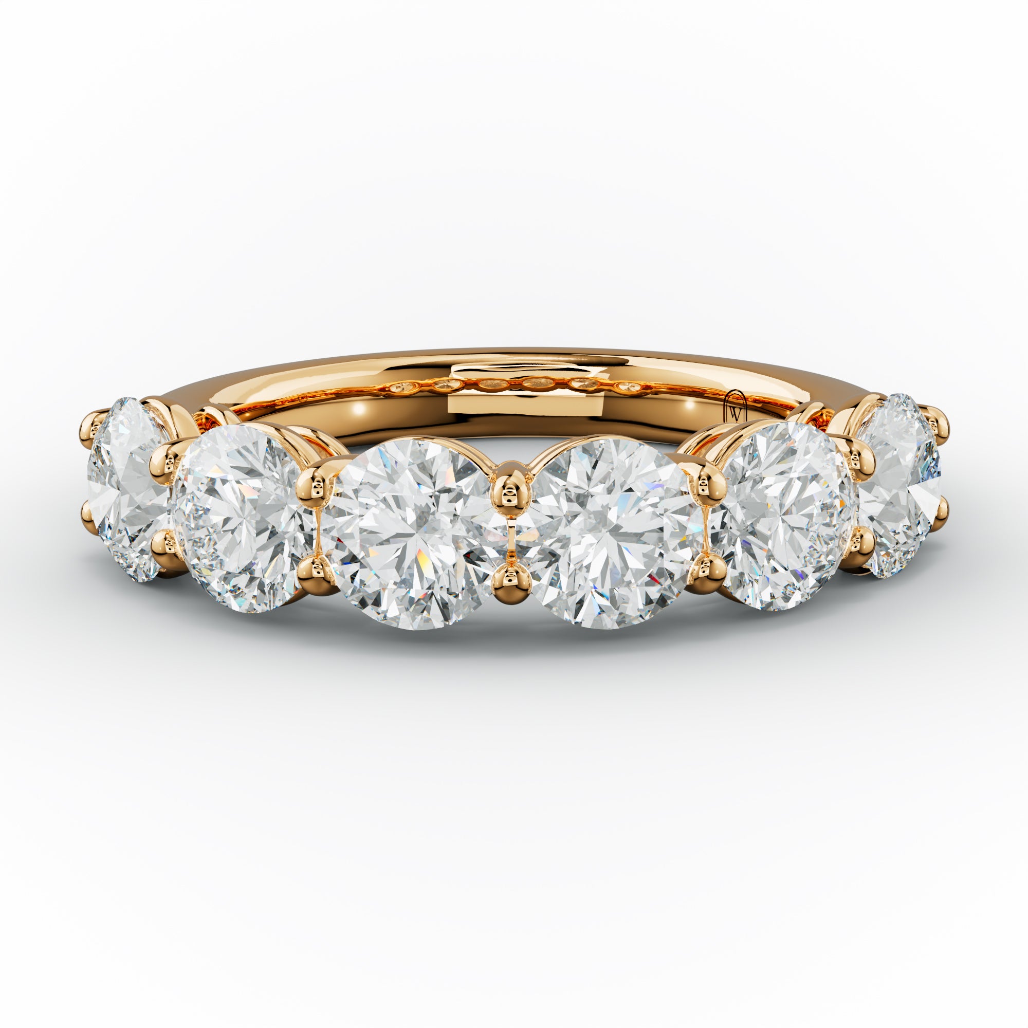 3.0 Carat Round Diamond Anniversary Ring