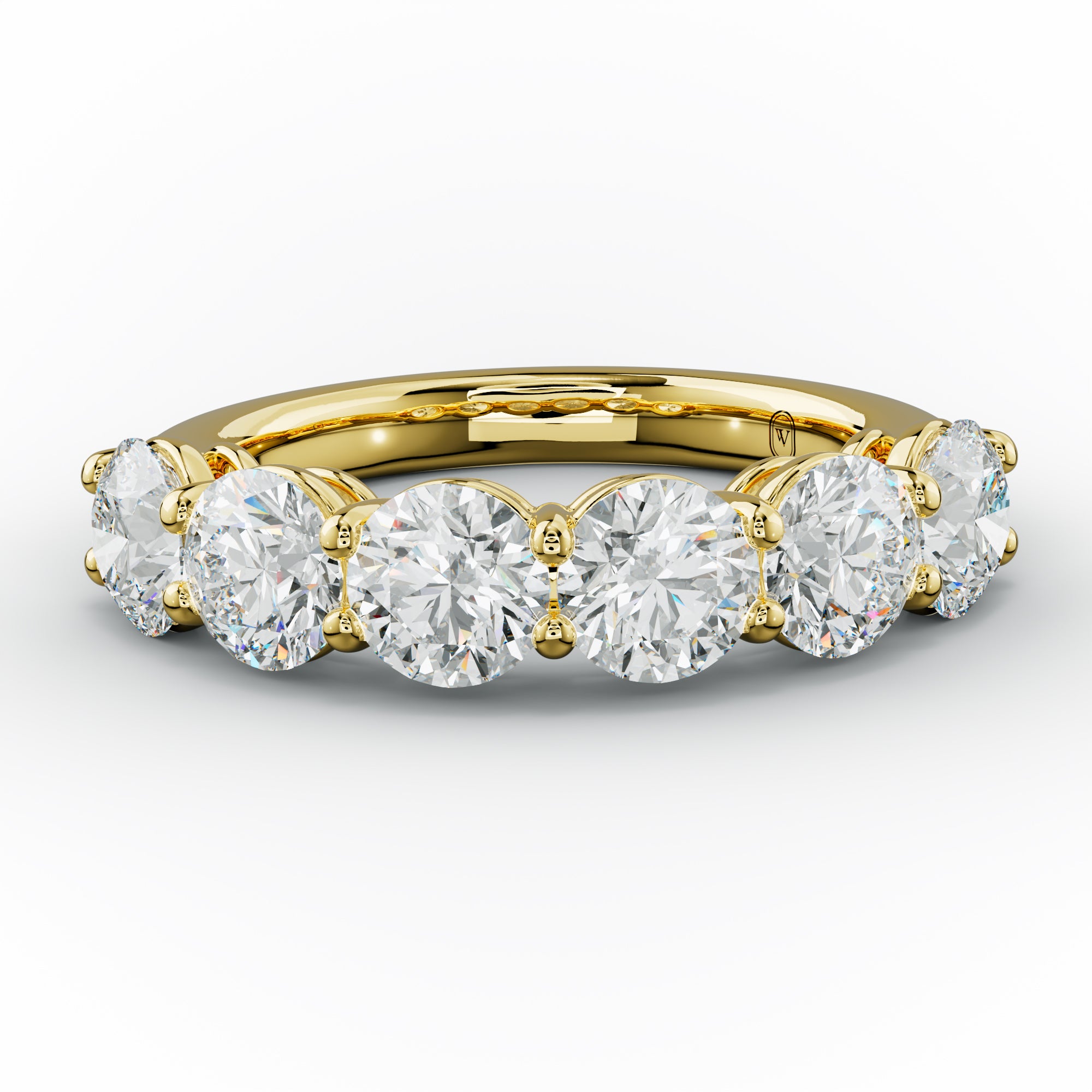 3.0 Carat Round Diamond Anniversary Ring