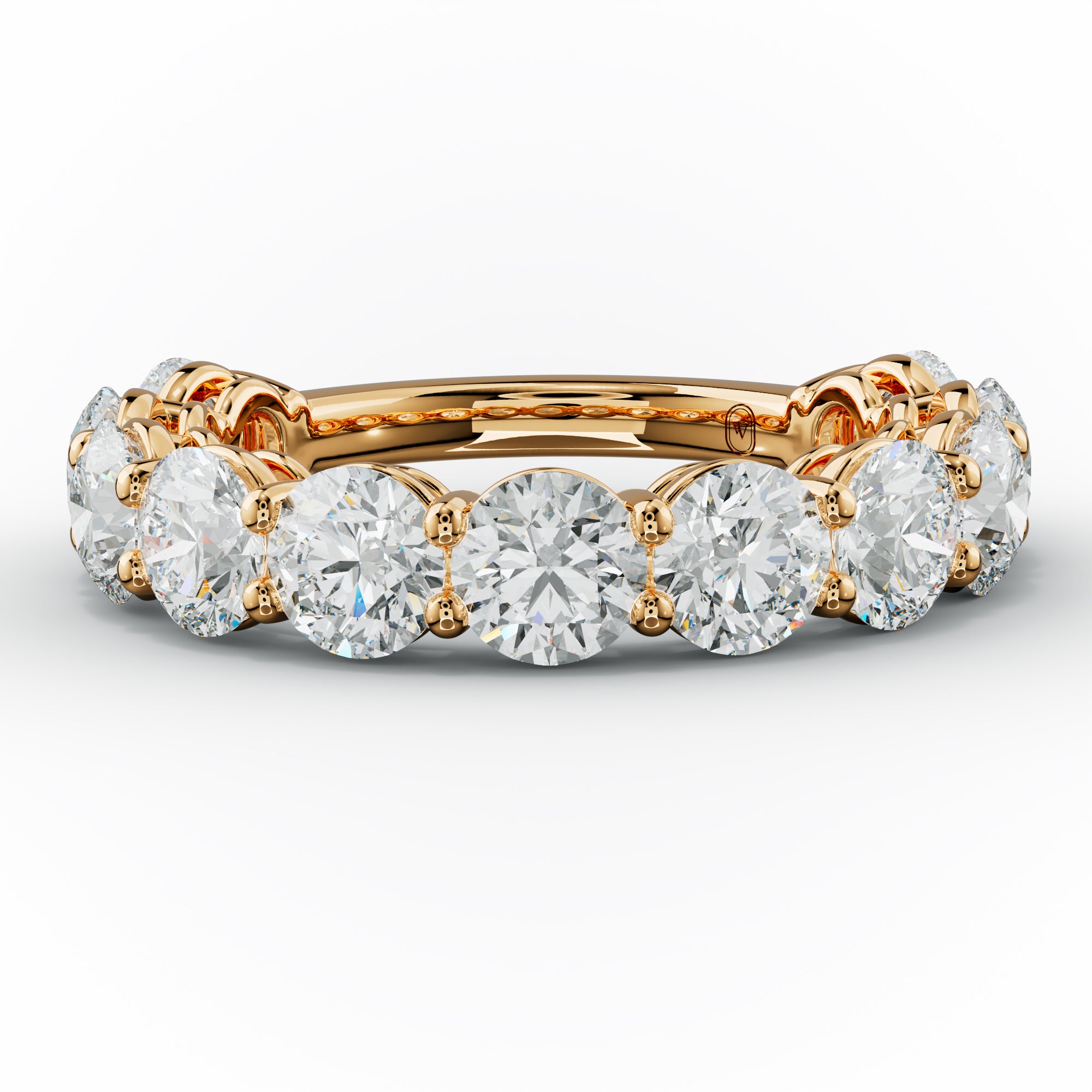 4.0 Carat Round Diamond Anniversary Band