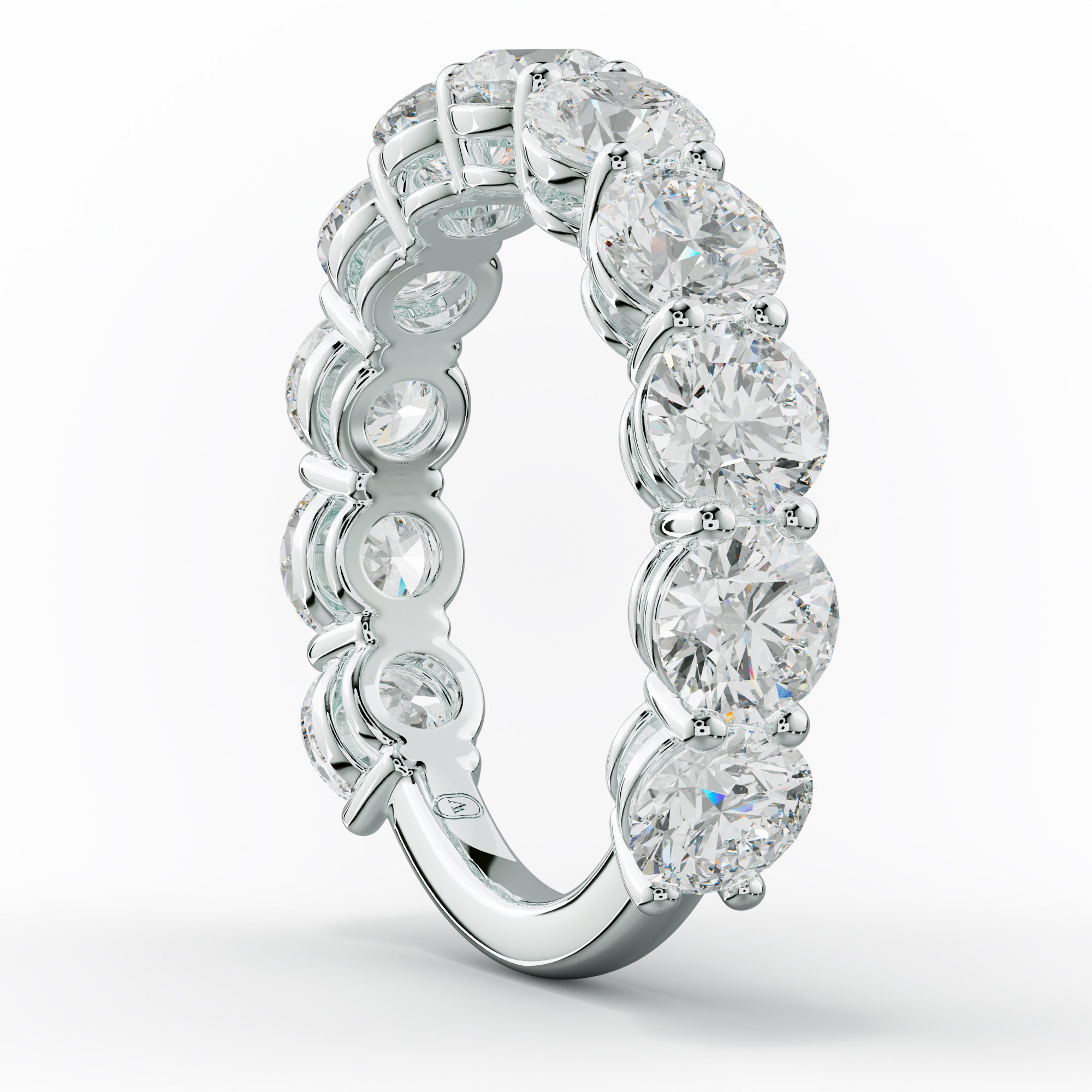 4.0 Carat Round Diamond Anniversary Band