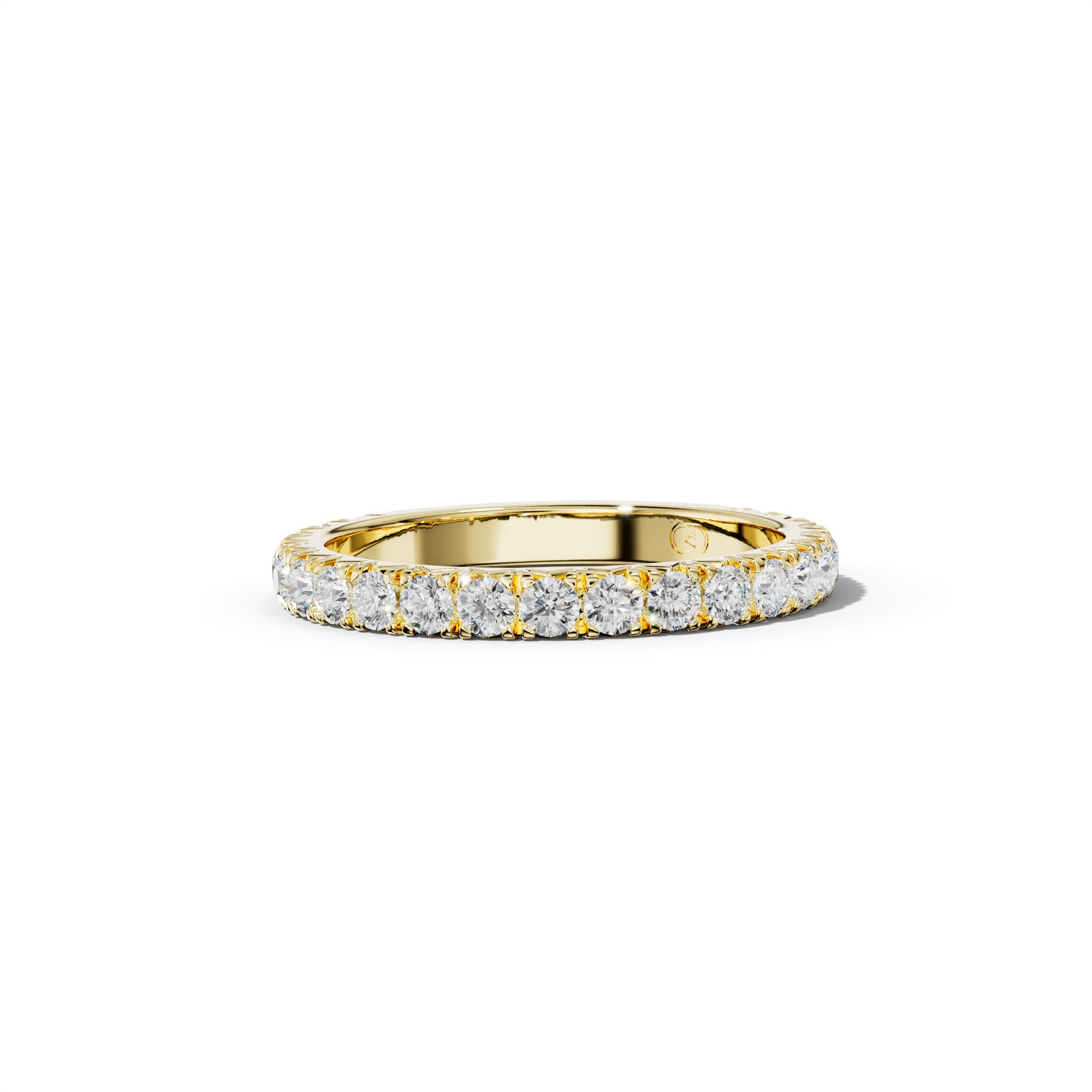 3/4 Carat Round Diamond French Pave 3/4 Anniversary Band