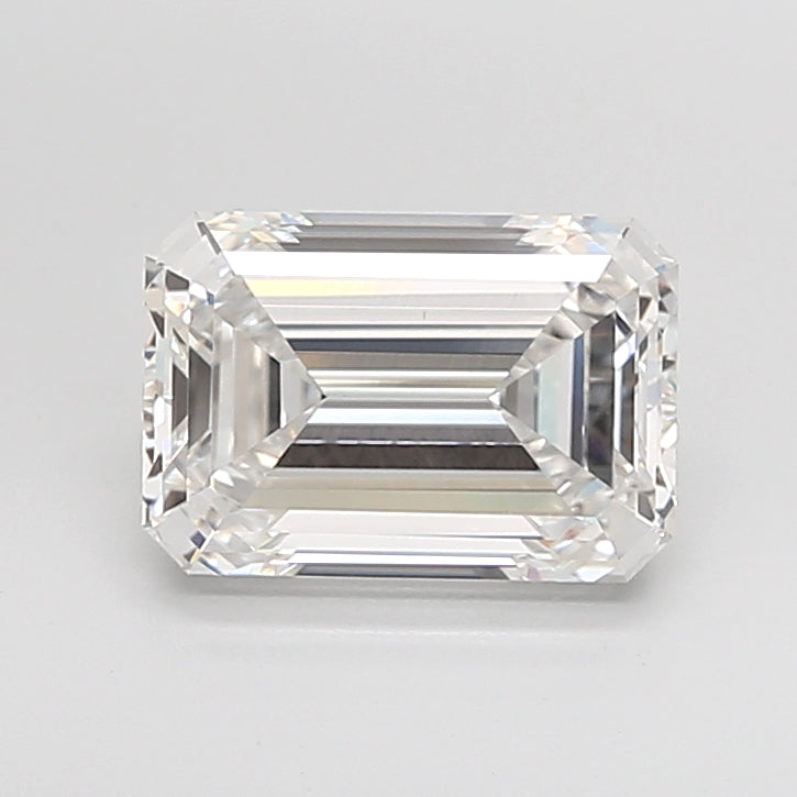 4.09 Carat F-VVS2 Emerald Lab Diamond