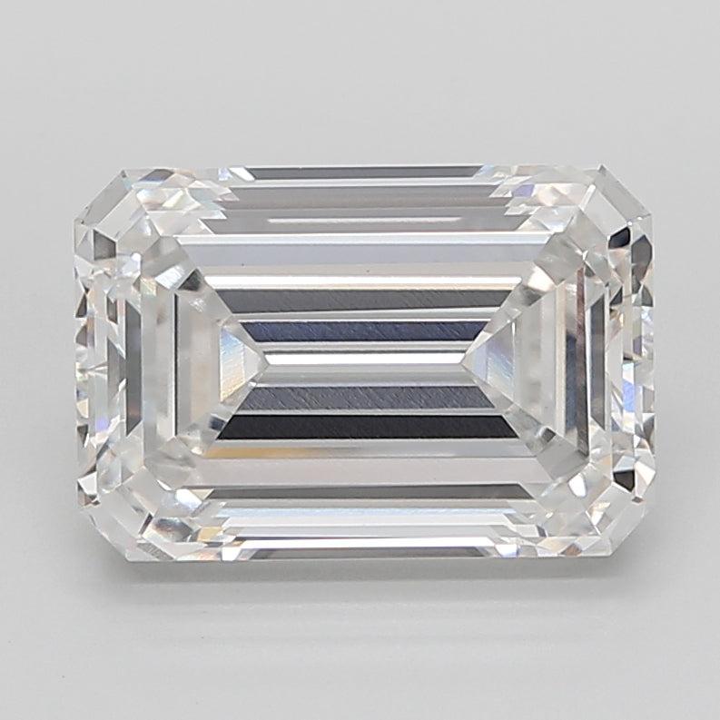 10.07 Carat F-VVS2 Emerald Lab Diamond