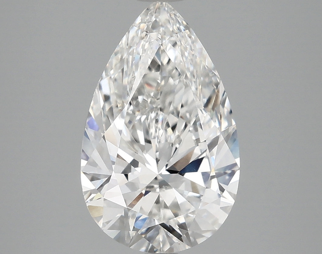 2.86 Carat F VVS2 Pear Lab Diamond