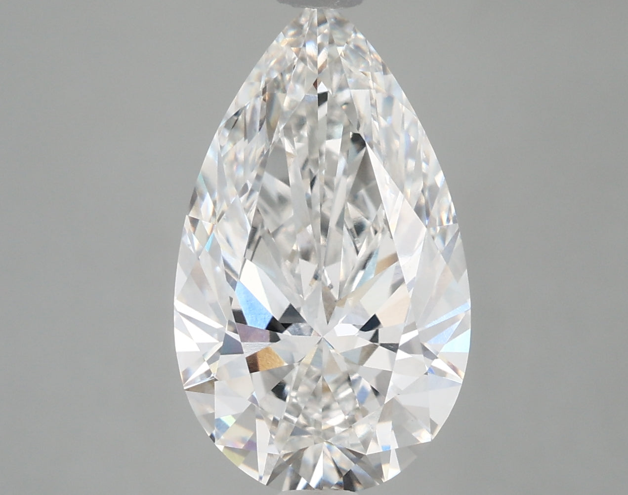 4.43 Carat F-VVS2 Pear Lab Diamond