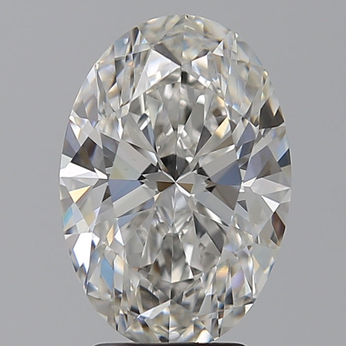 3.58 Carat F-VVS2 Oval Lab Diamond