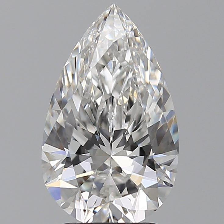 3.01 Carat F-VVS2 Pear Lab Diamond