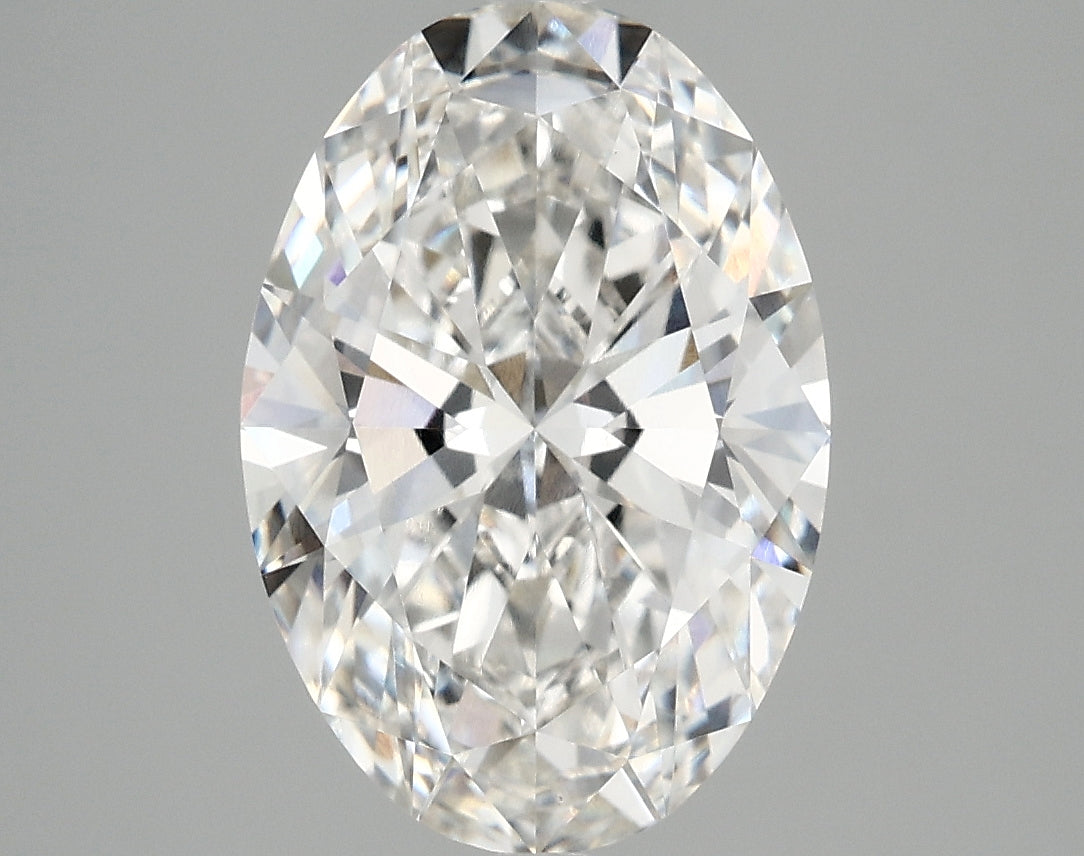 3.47 Carat F-VVS2 Oval Lab Diamond