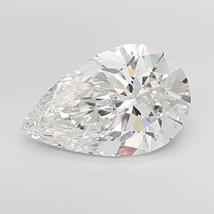 7.08 Carat F-VS1 Pear Lab Diamond