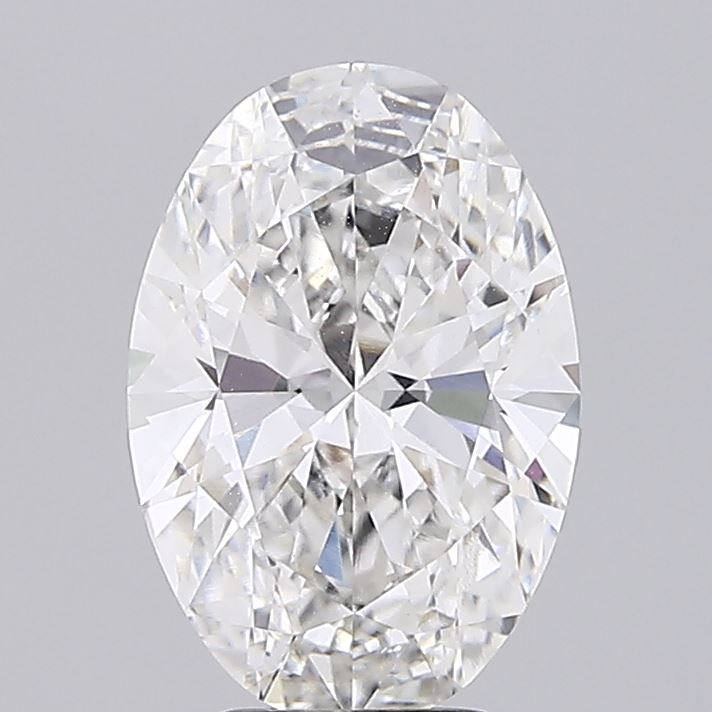 3.87 Carat F-VVS2 Oval Lab Diamond