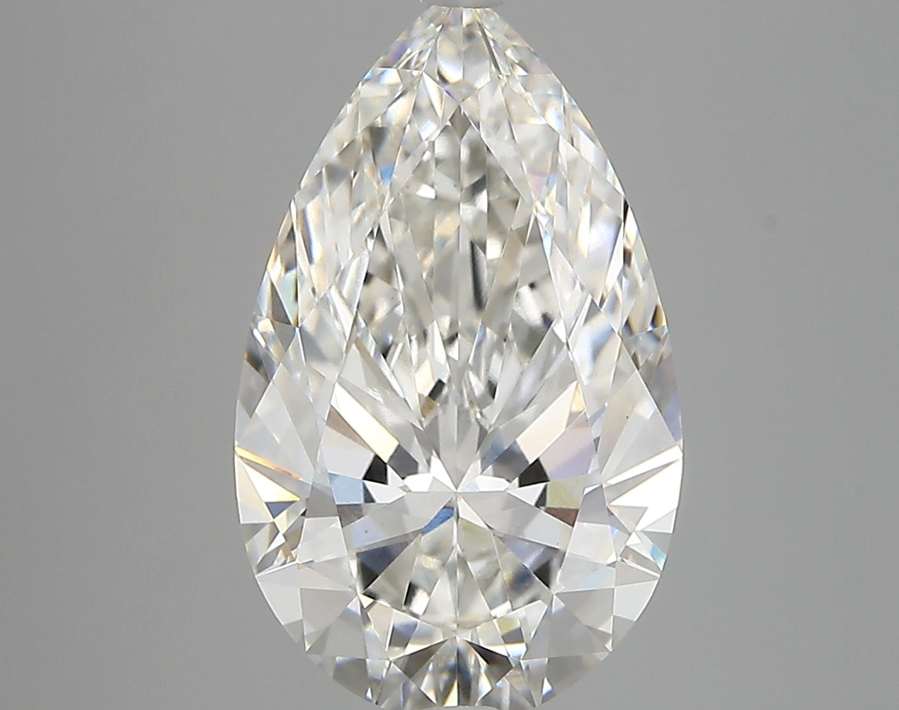 4.12 Carat F-VVS2 Pear Lab Diamond