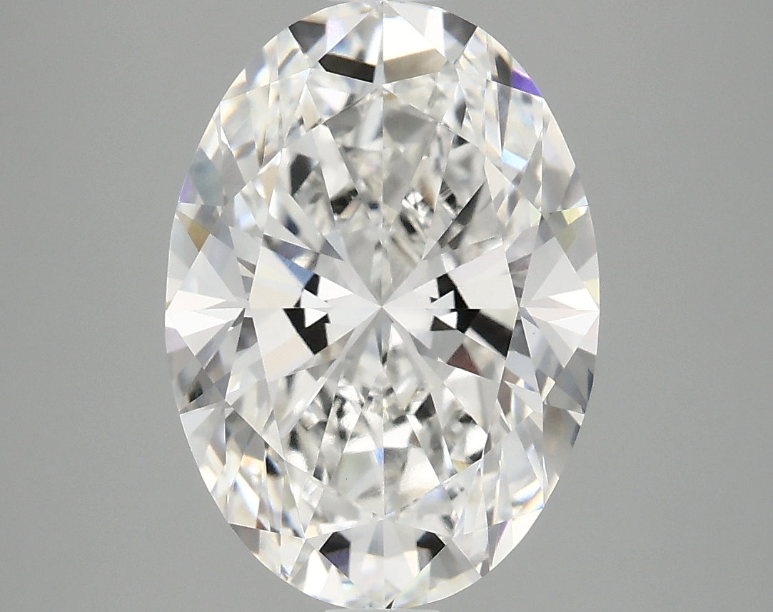 4.06 Carat F VVS2 Oval Lab Diamond