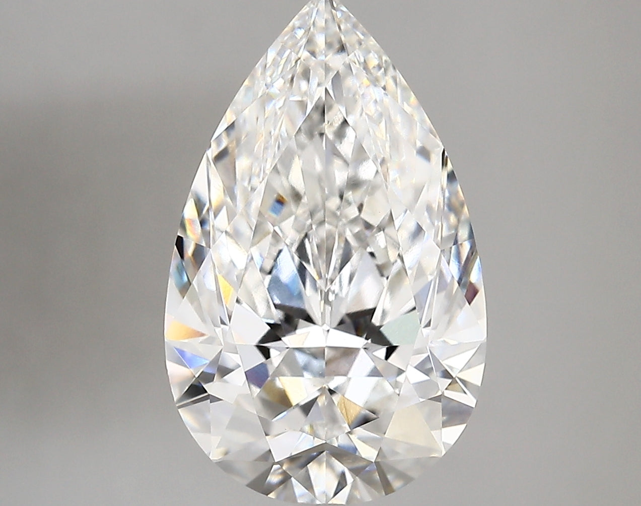 4.43 Carat E-VVS2 Pear Lab Diamond