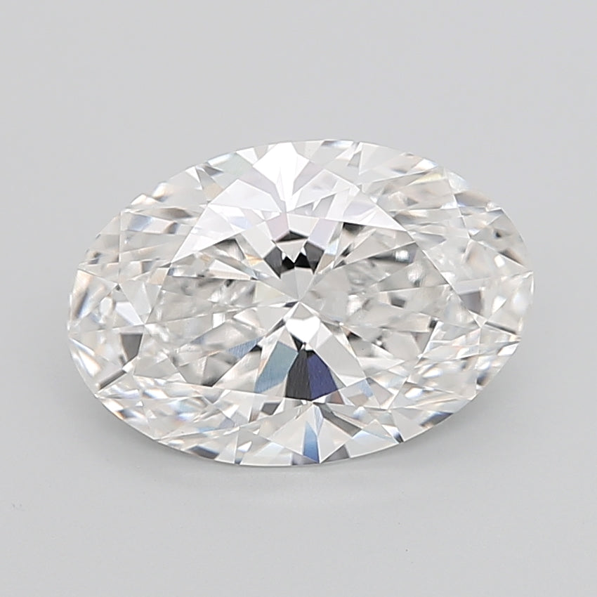 4.05 Carat F-VVS2 Oval Lab Diamond