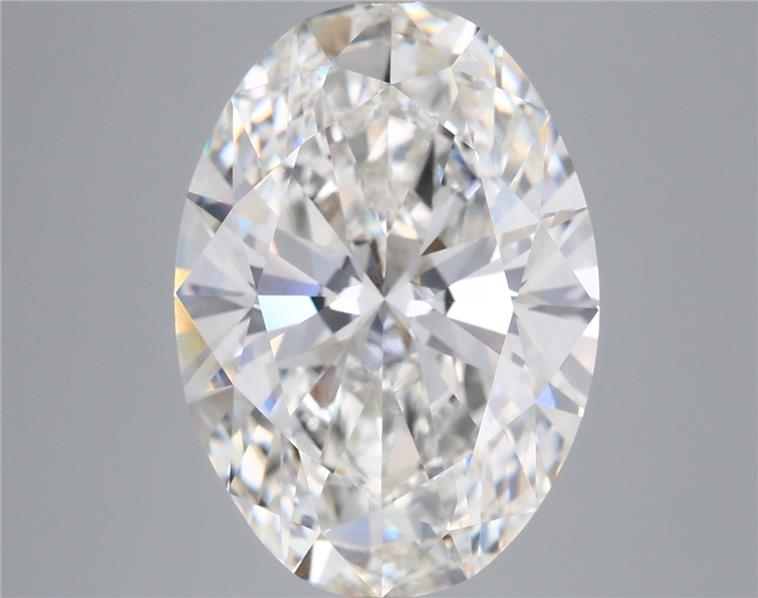 7.71 Carat F-VVS2 Oval Lab Diamond