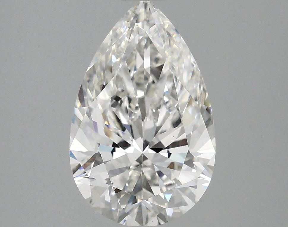 2.50 Carat F-VVS2 Pear Lab Diamond