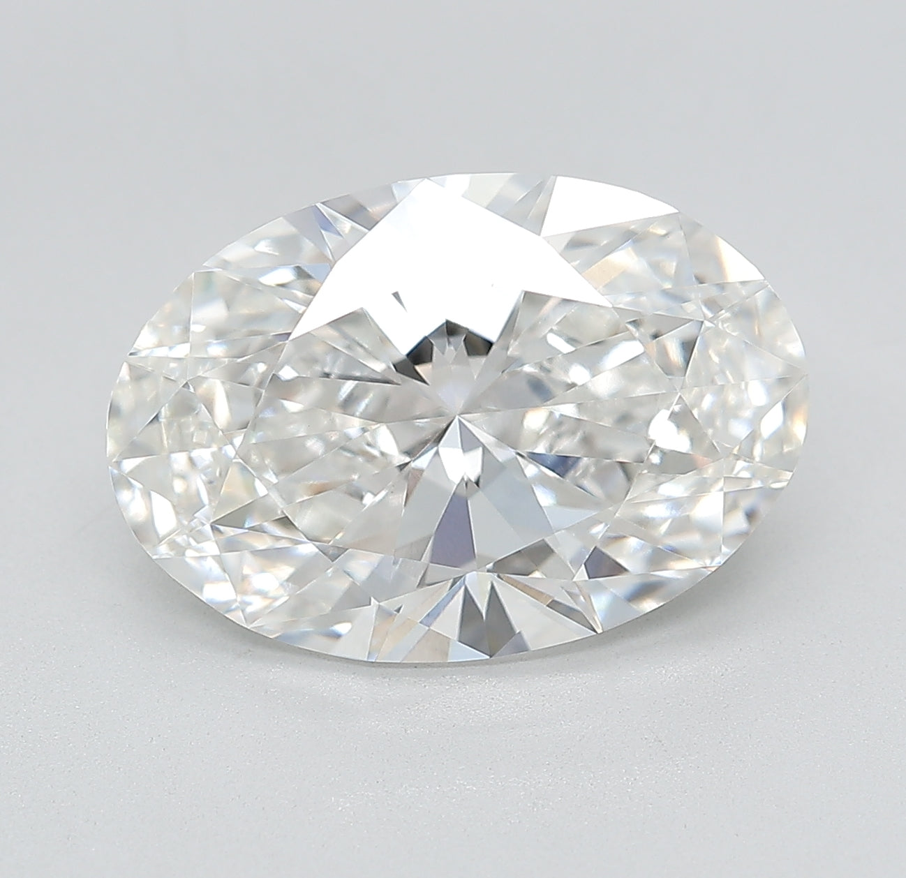 5.70 Carat F-VVS2 Oval Lab Diamond