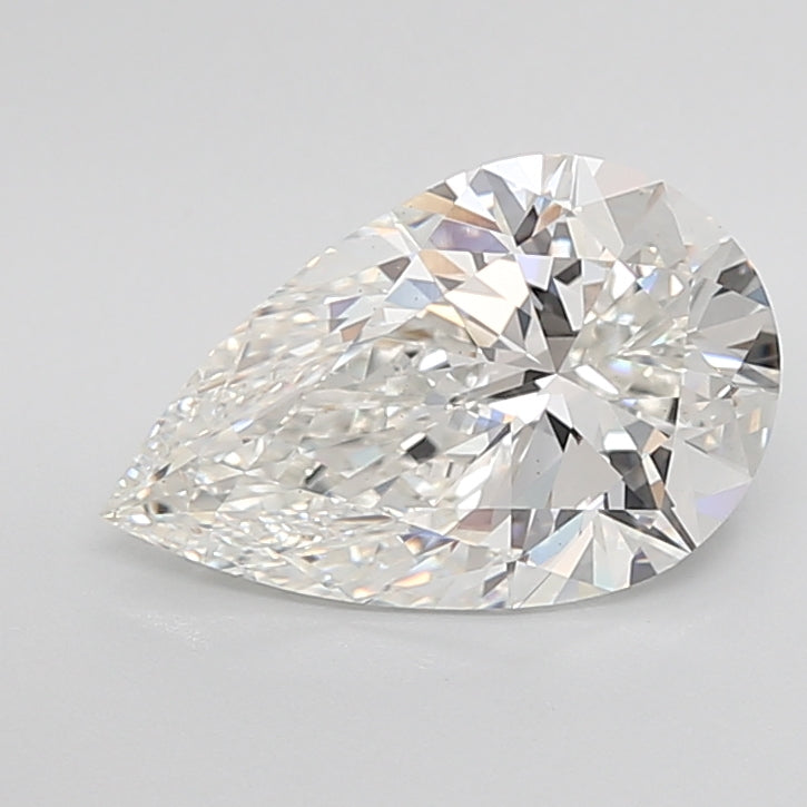 4.34 Carat G-VS1 Pear Lab Diamond