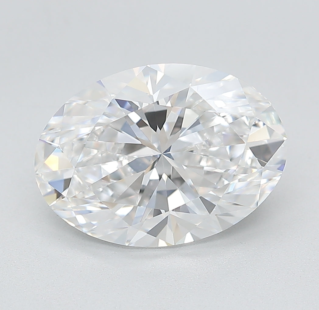 4.09 Carat D-SI1 Oval Lab Diamond
