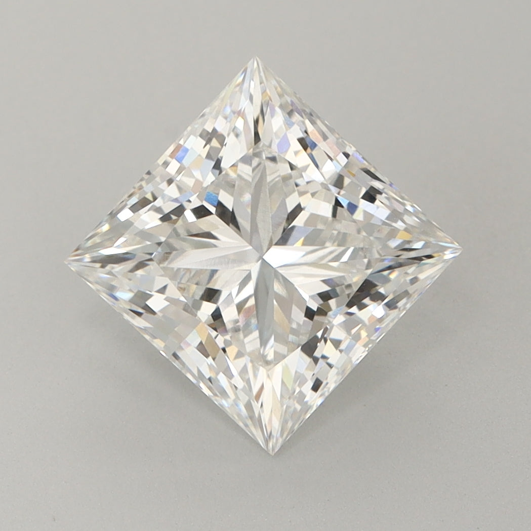 3.04 Carat F-VVS2 Princess Lab Diamond