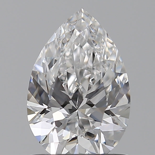 1.00 Carat D-VVS2 Pear Lab Diamond