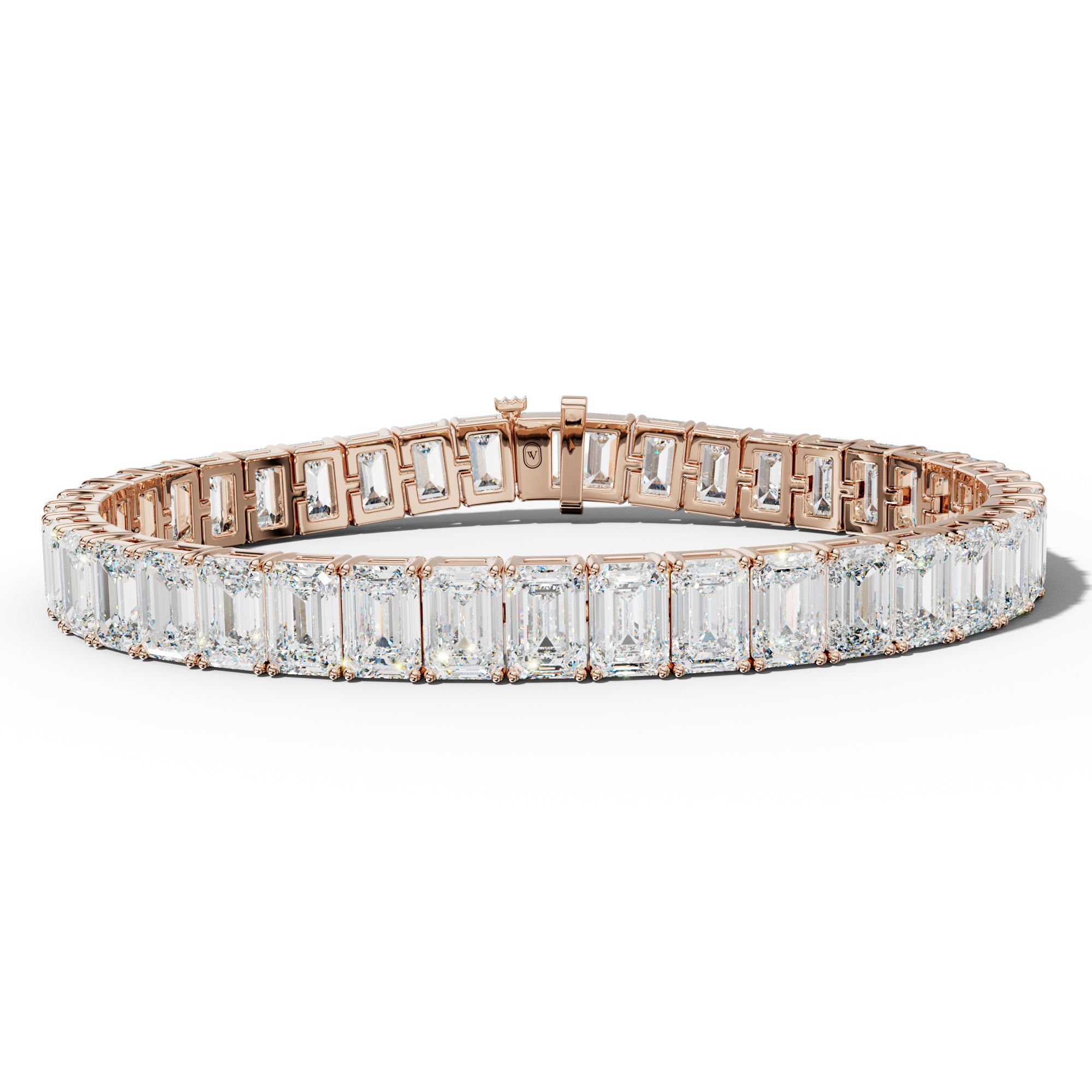 37.0 Carat Emerald Cut Tennis Bracelet