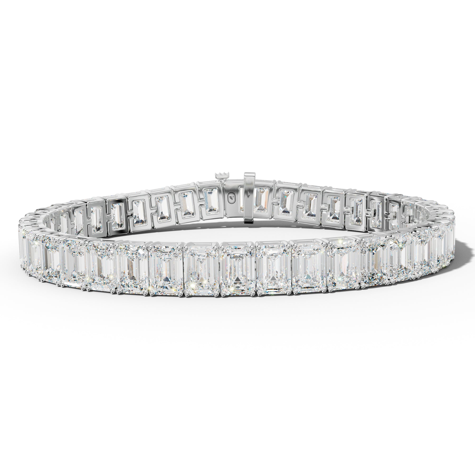 37.0 Carat Emerald Cut Tennis Bracelet