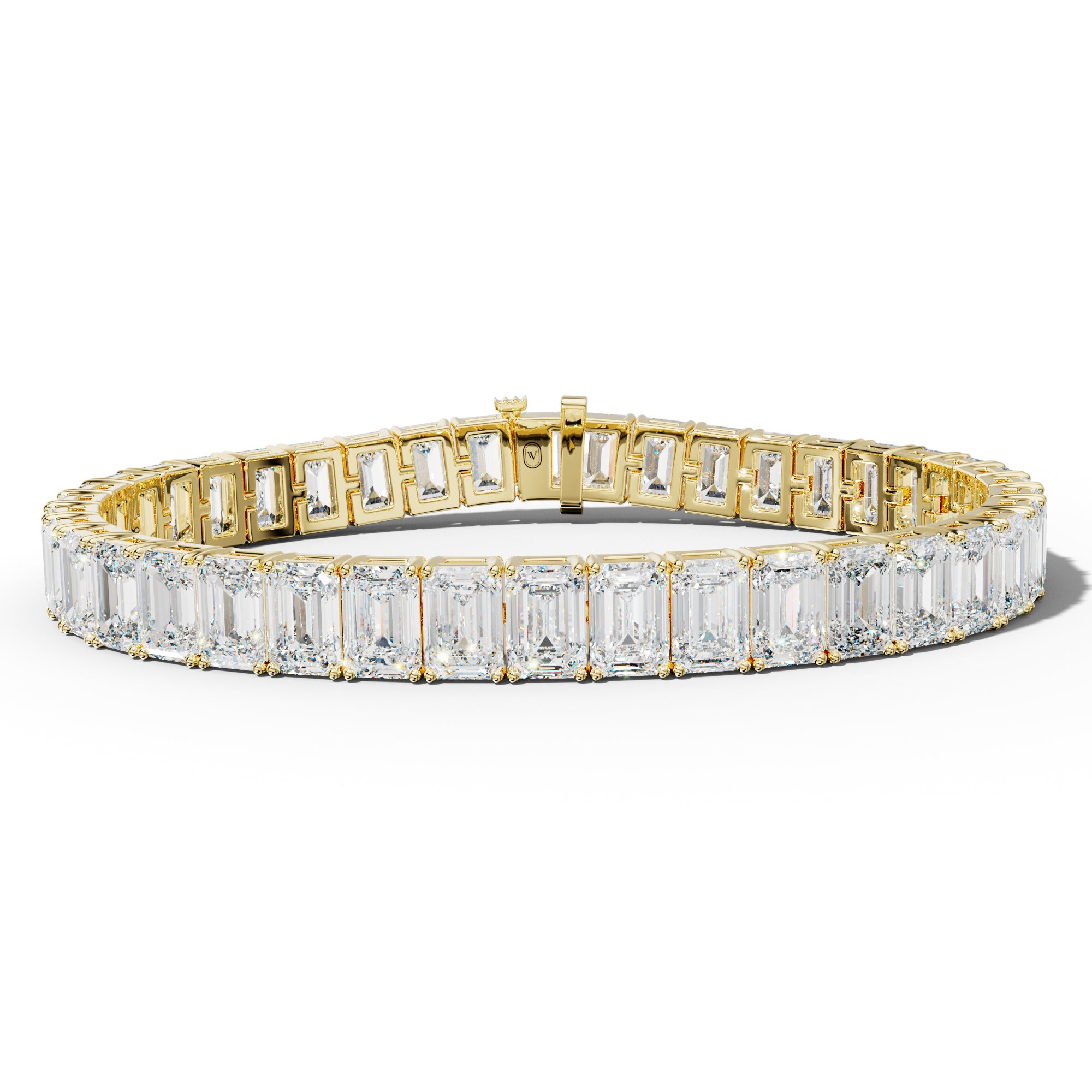 37.0 Carat Emerald Cut Tennis Bracelet