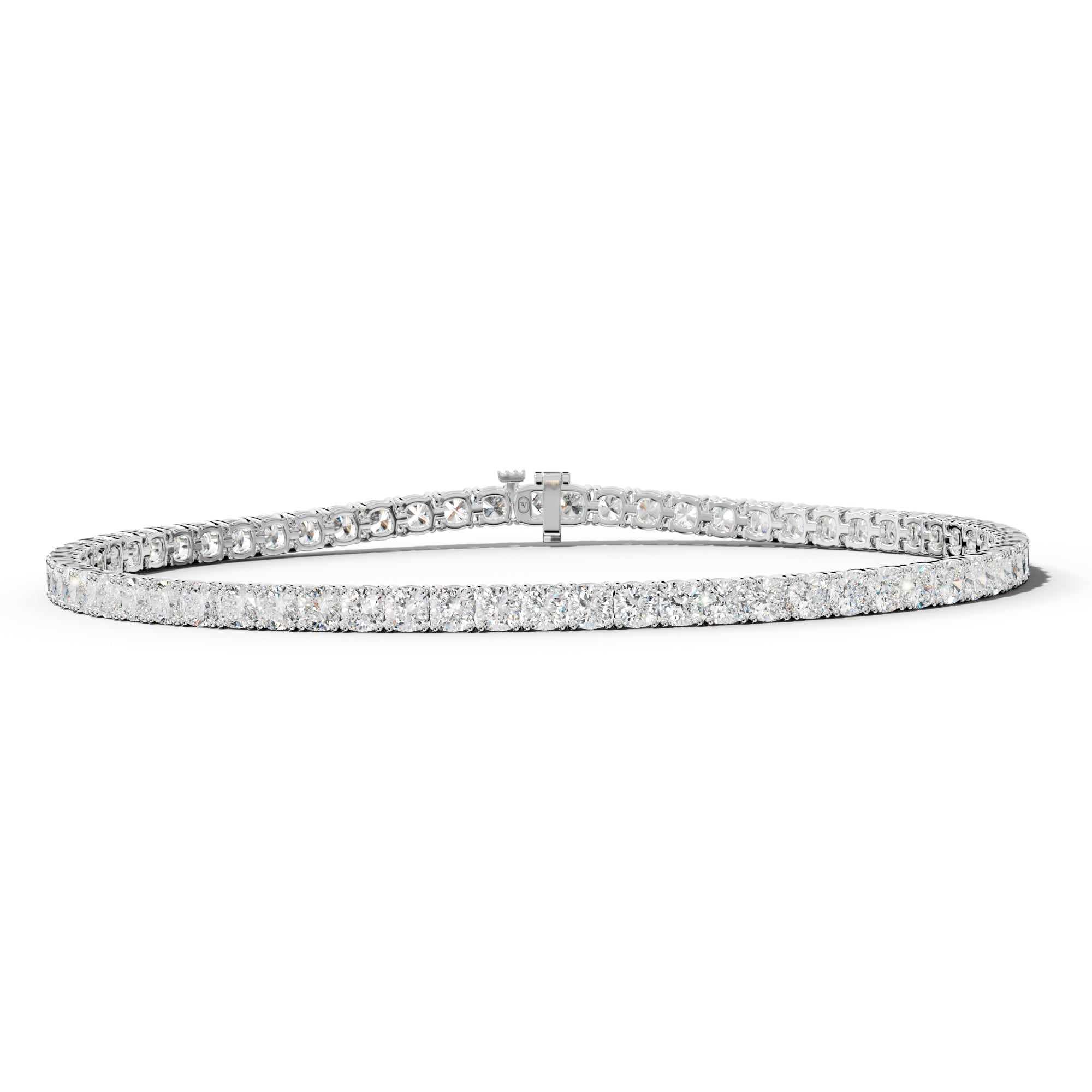 7.0 Carat Cushion Diamond Tennis Bracelet