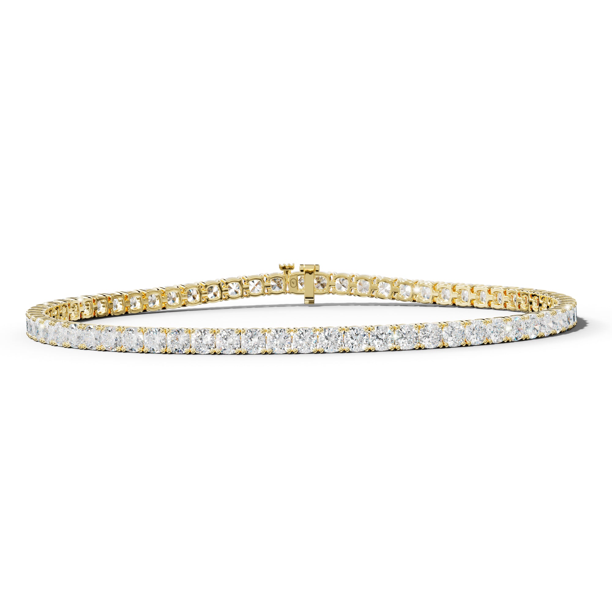 7.0 Carat Cushion Diamond Tennis Bracelet
