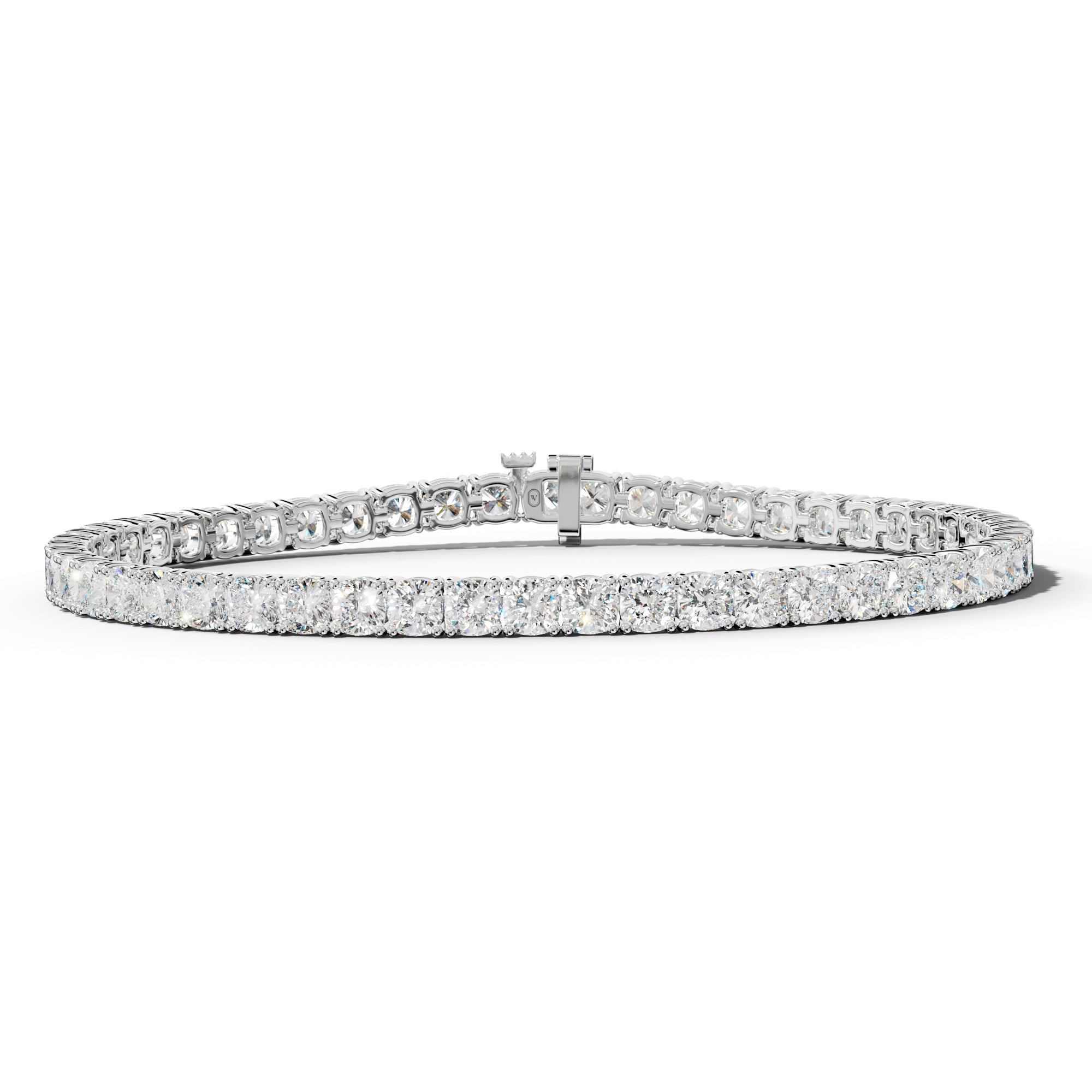 11.0 Carat Cushion Diamond Tennis Bracelet