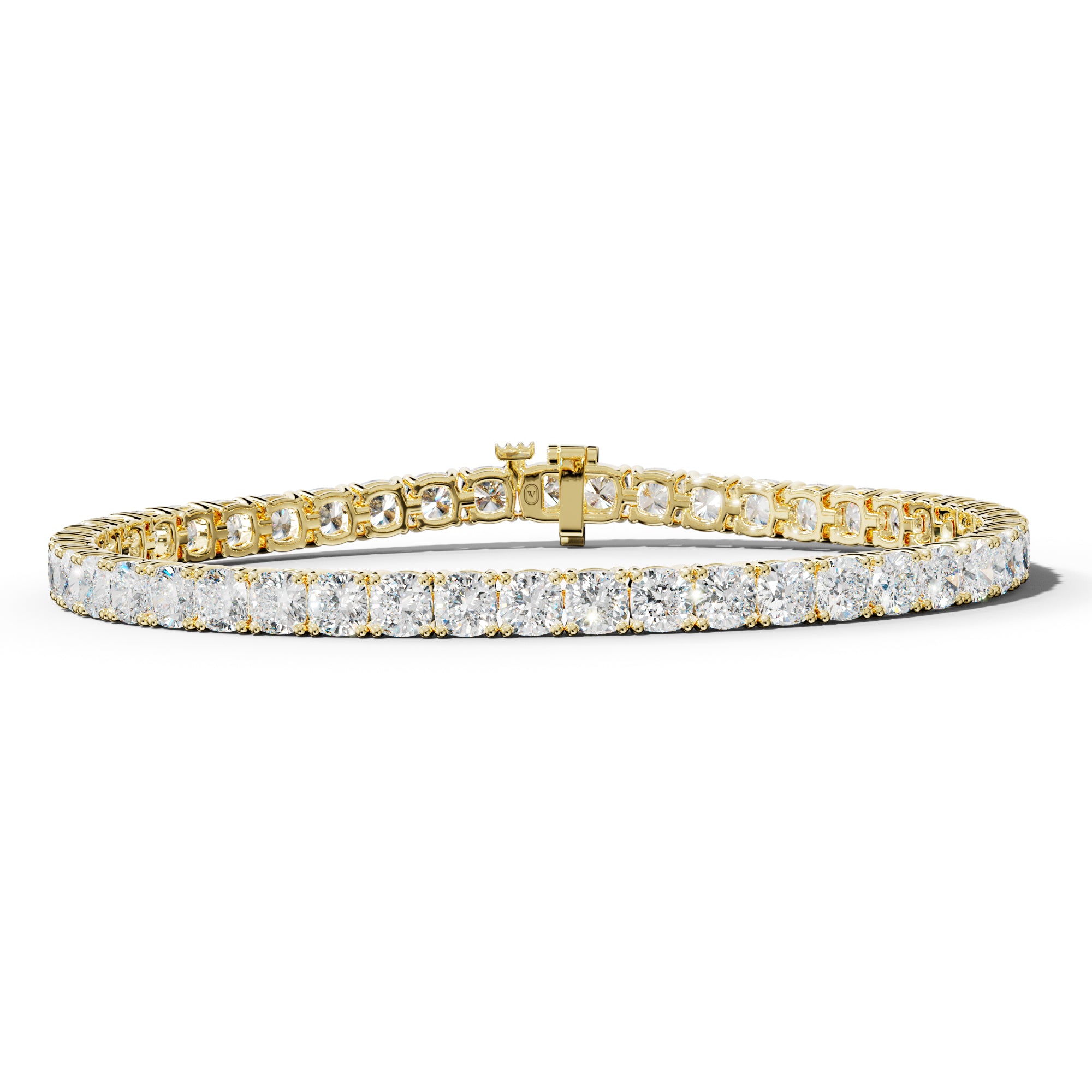 13.0 Carat Cushion Diamond Tennis Bracelet