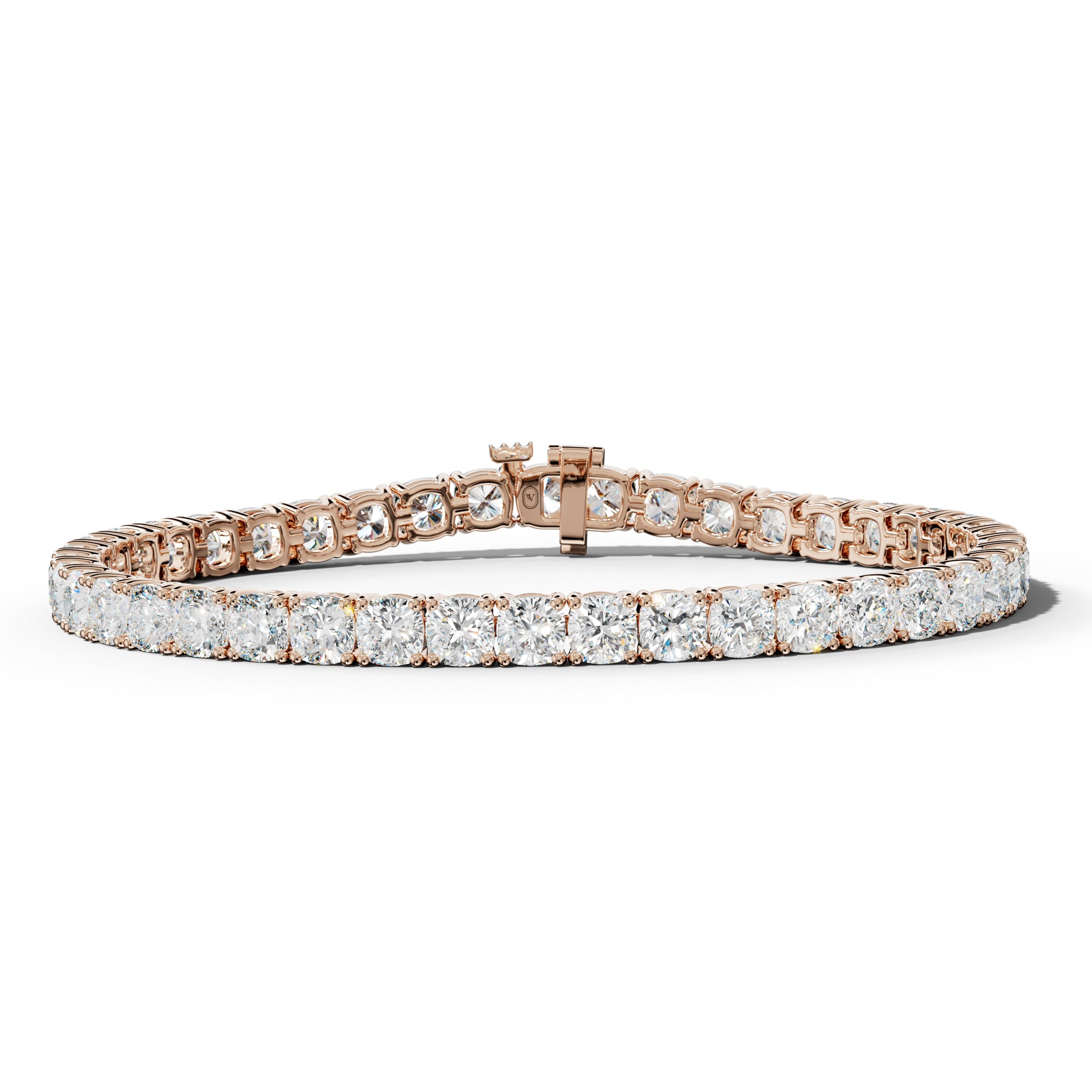 16.0 Carat Cushion Diamond Tennis Bracelet