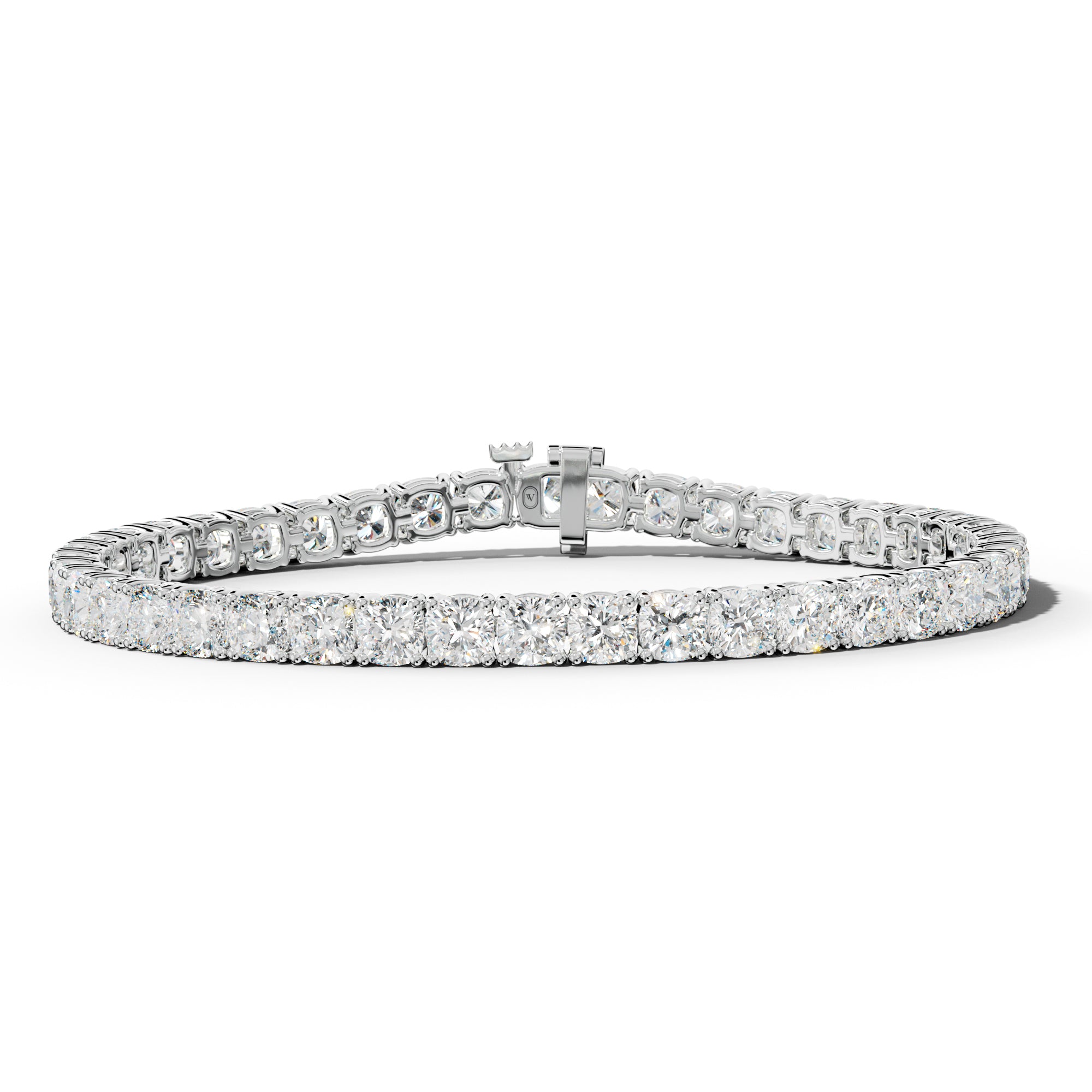 16.0 Carat Cushion Diamond Tennis Bracelet
