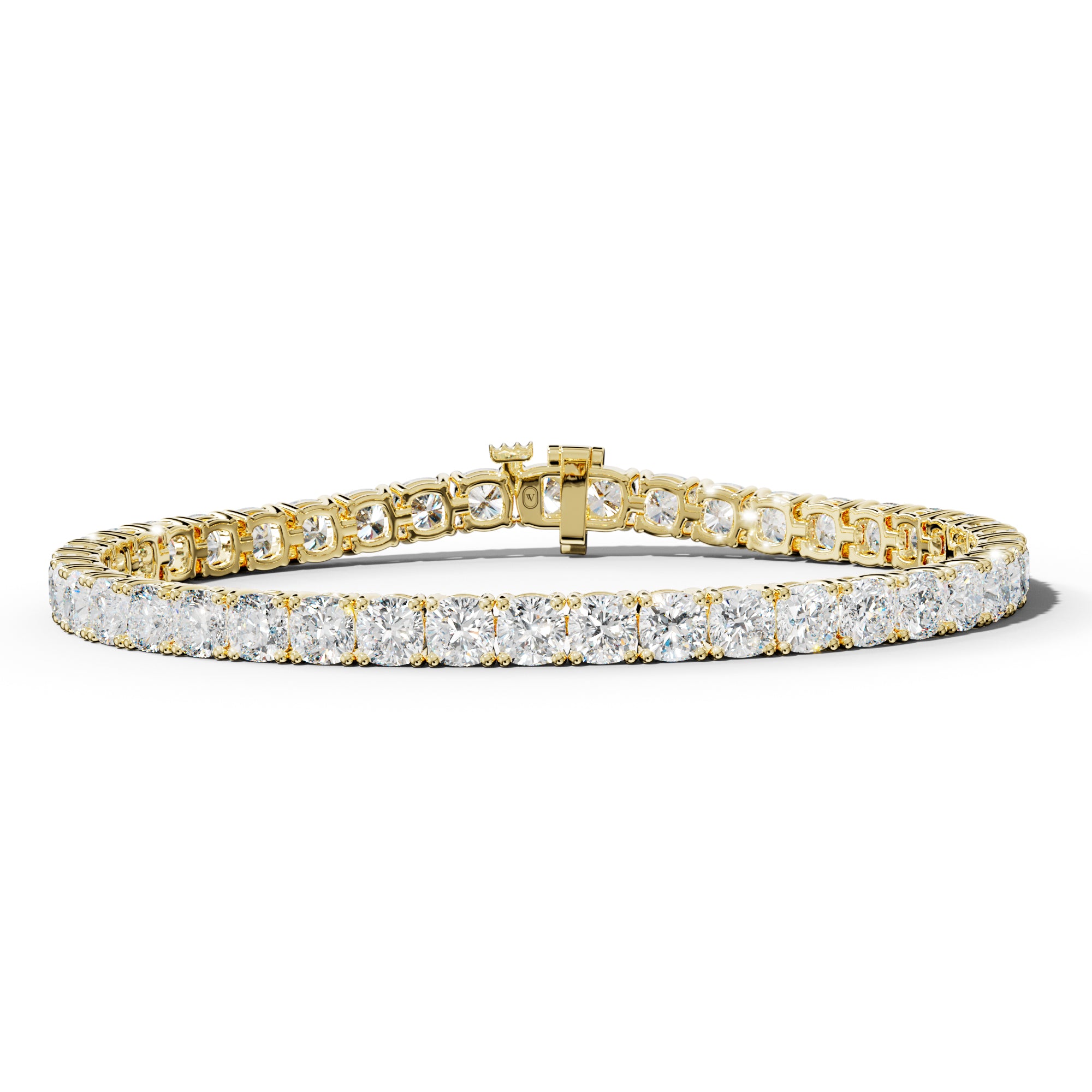 16.0 Carat Cushion Diamond Tennis Bracelet