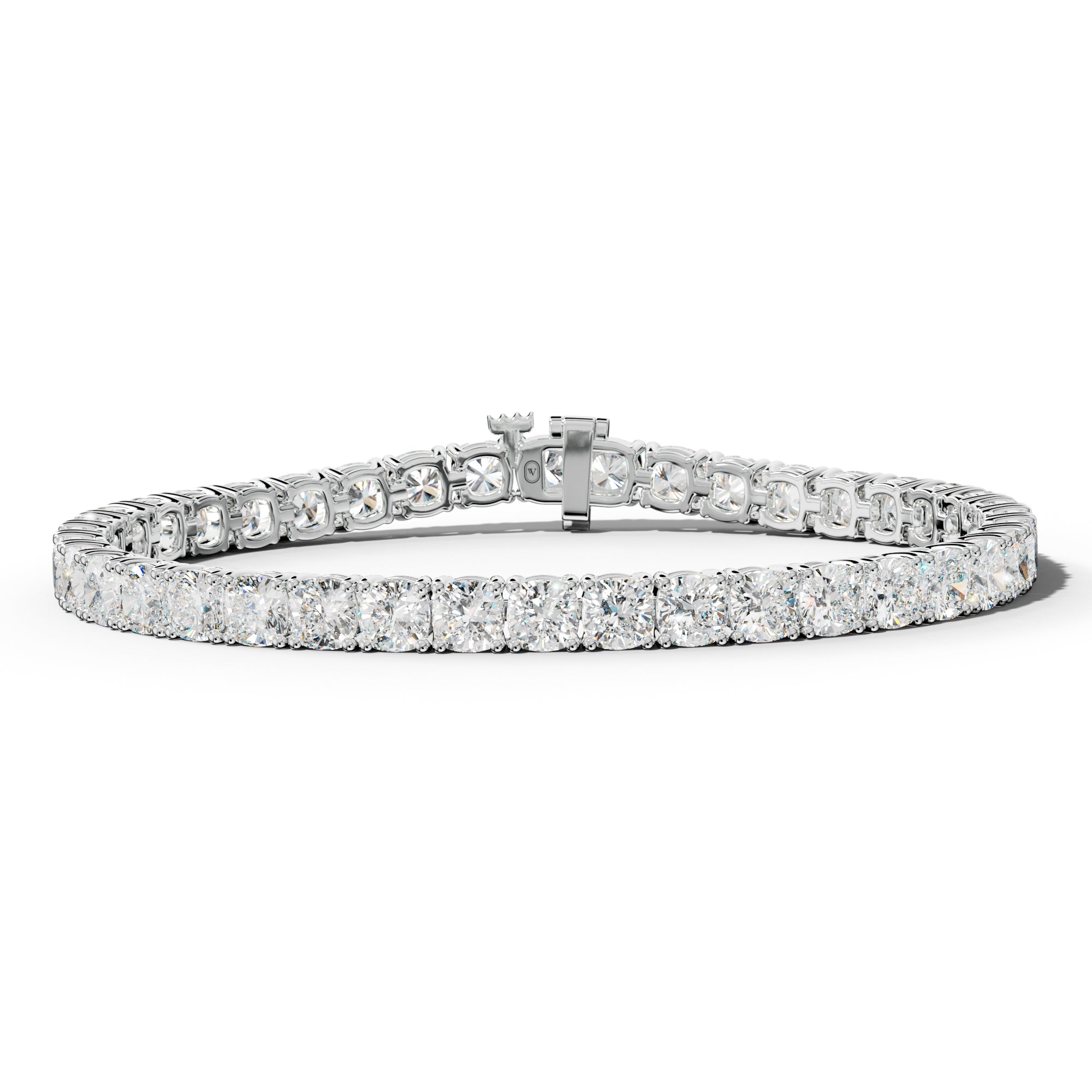 18.0 Carat Cushion Diamond Tennis Bracelet