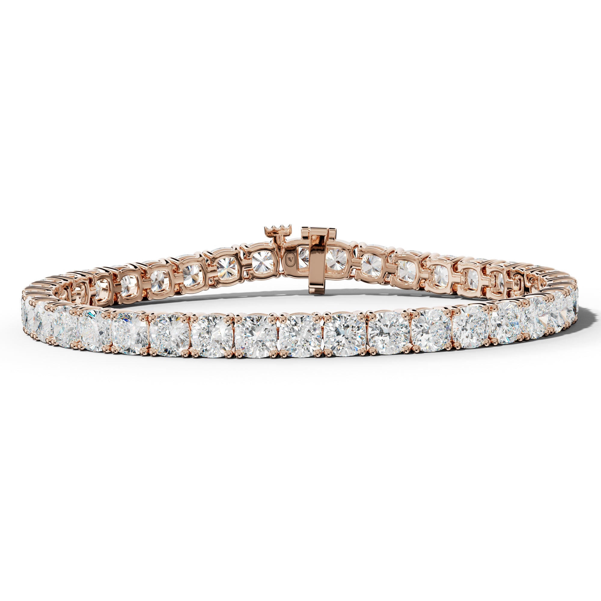 20.0 Carat Cushion Diamond Tennis Bracelet