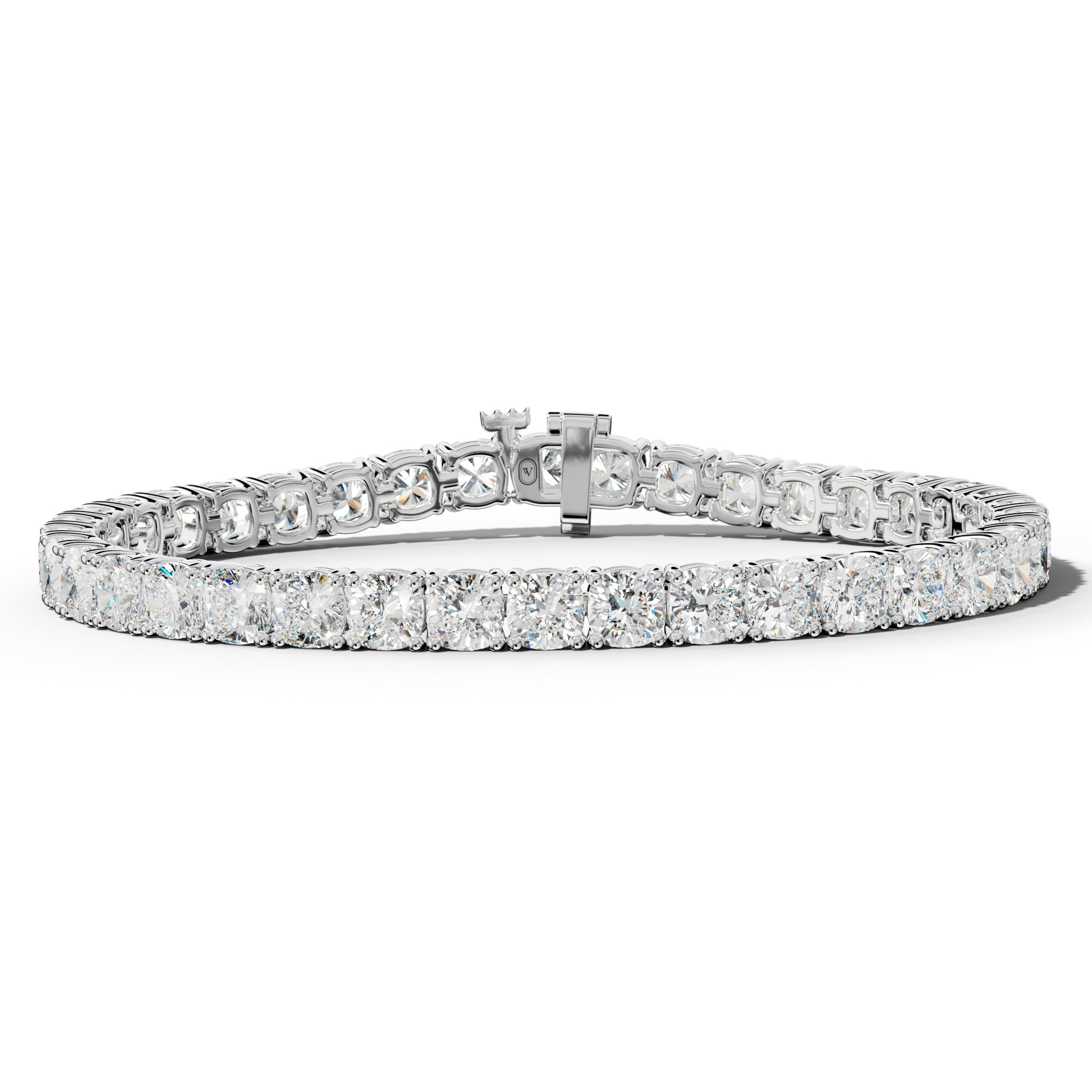 20.0 Carat Cushion Diamond Tennis Bracelet