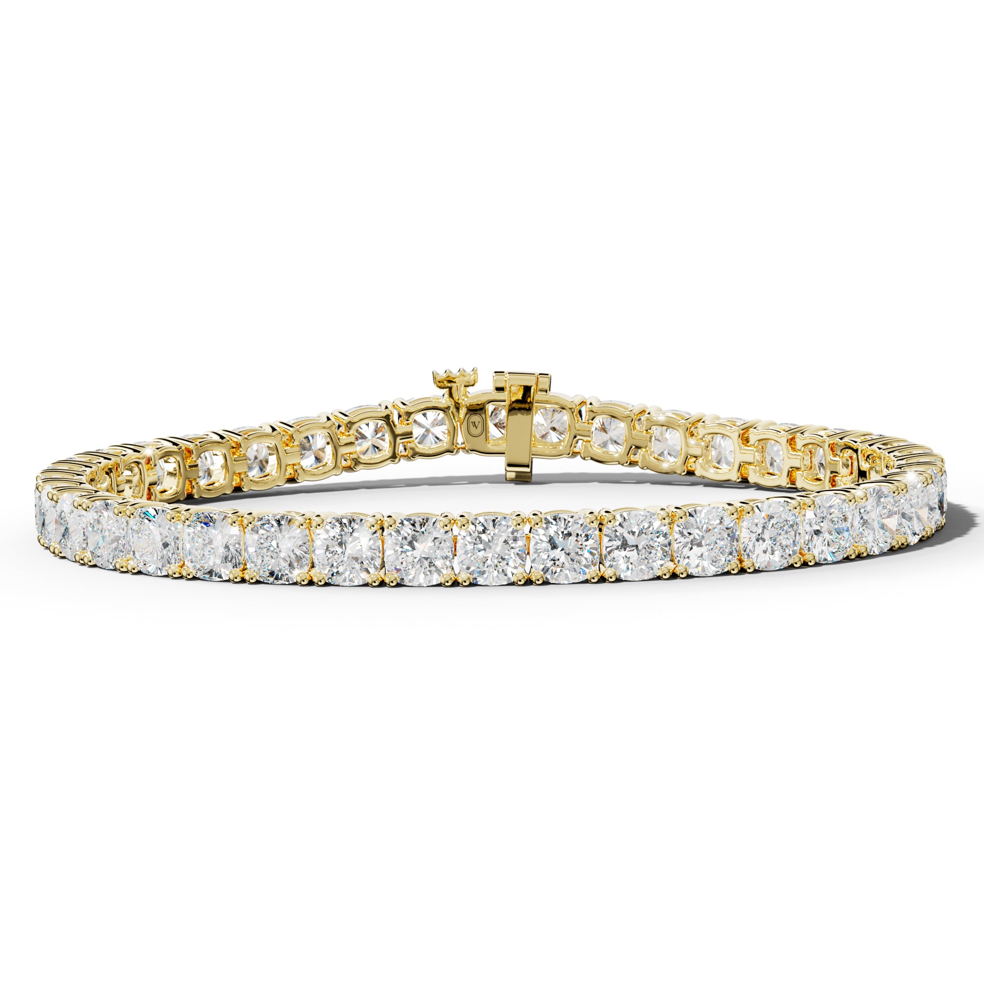 20.0 Carat Cushion Diamond Tennis Bracelet
