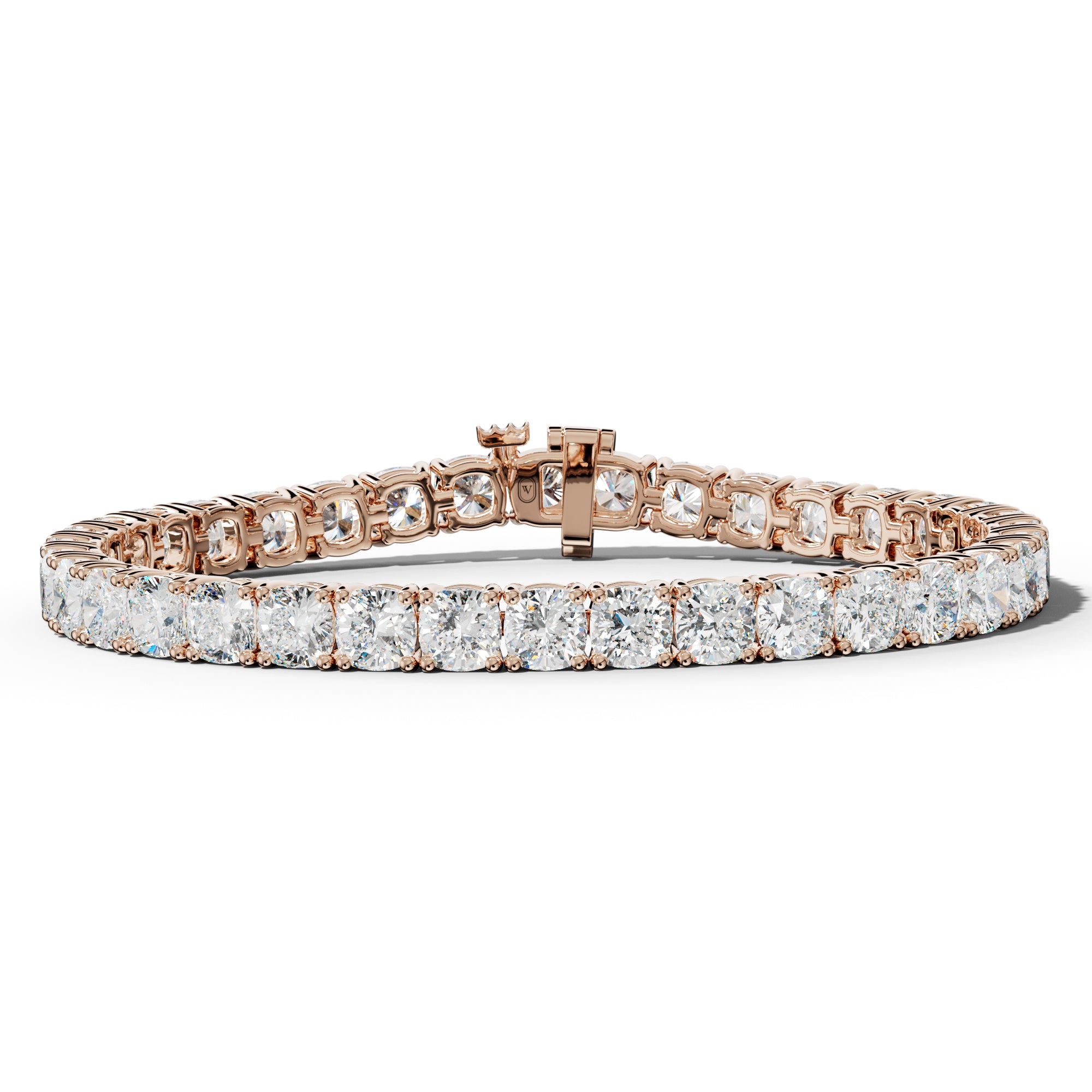 23.0 Carat Cushion Diamond Tennis Bracelet