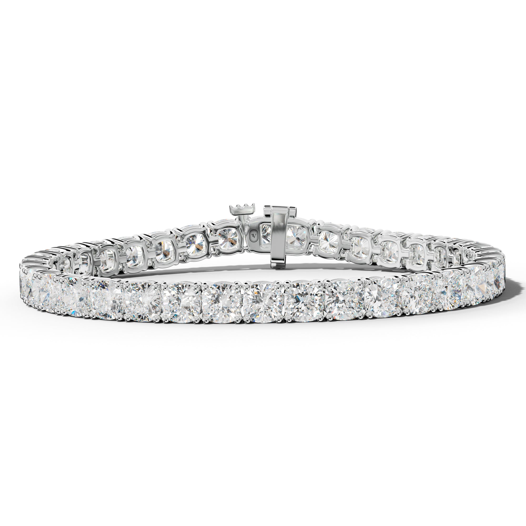 23.0 Carat Cushion Diamond Tennis Bracelet