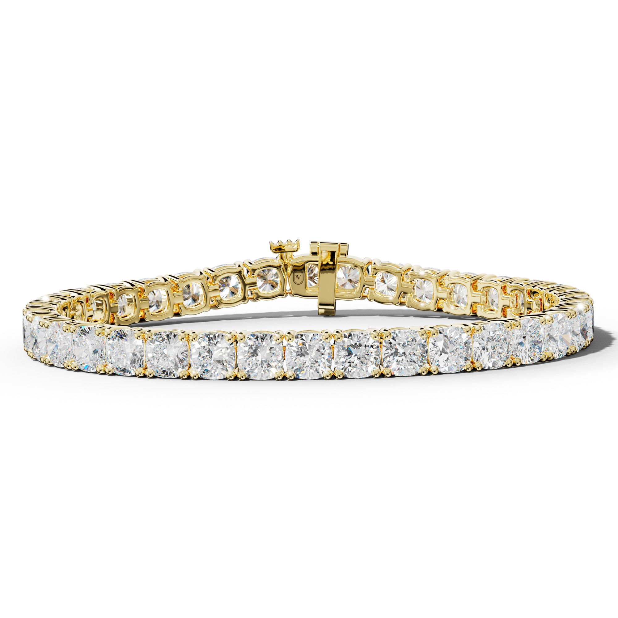 23.0 Carat Cushion Diamond Tennis Bracelet